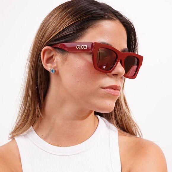 Gucci Gucci GG1835SA 001 Sunglasses Black Square Frame Size ONE SIZE - 2 Thumbnail