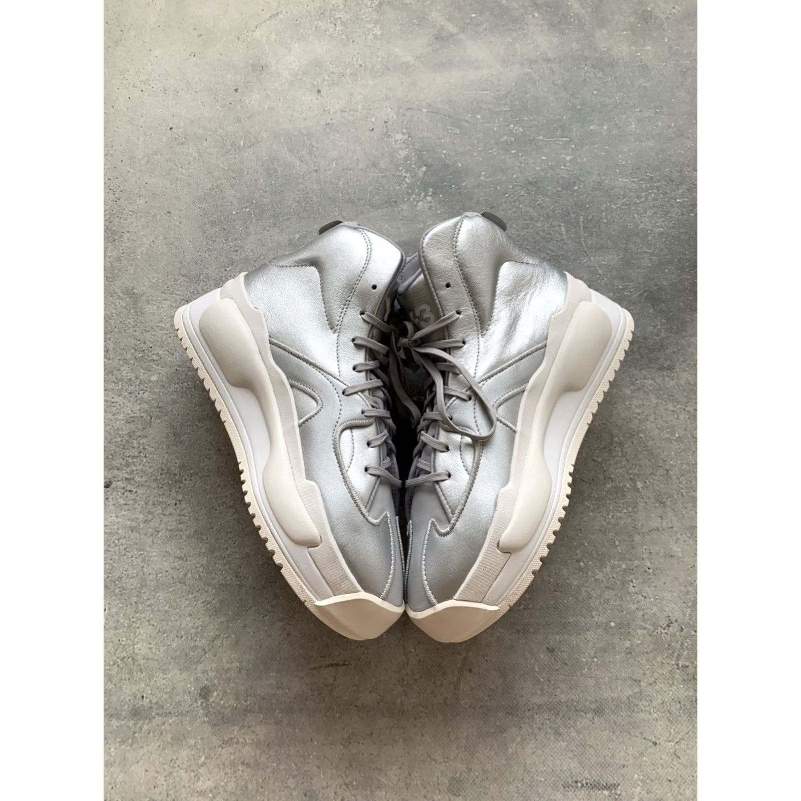 Adidas ADIDAS Y-3 HOKORI SILVER HI SNEAKER Y-3 LADIES US 9, UK 7.5, EUR 41 1/3, 260 mm, Leather, High Top, 2019, Sneakers, Nike? Size US 8 / IT 38 - 3 Thumbnail