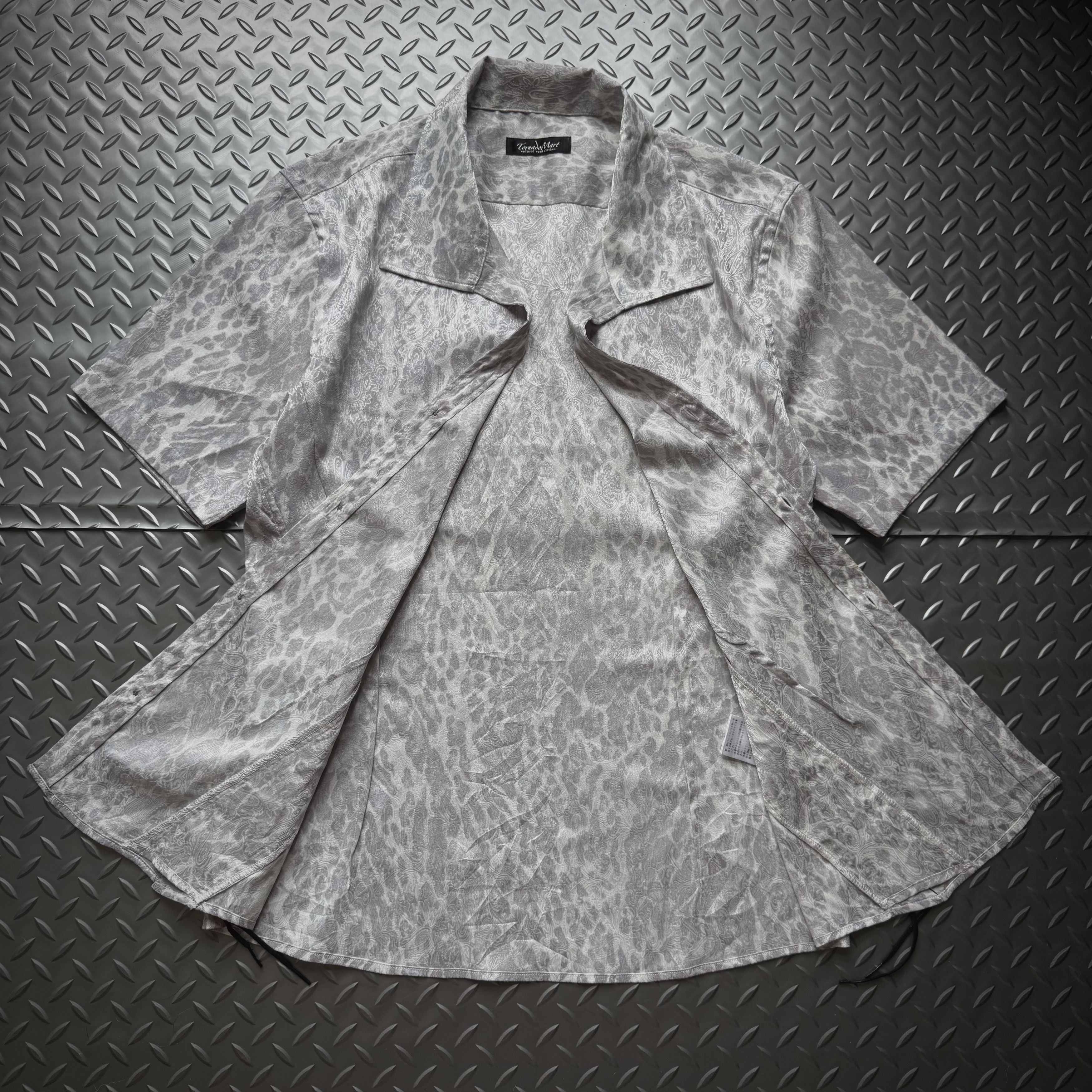 Tornado Mart Tornado Mart Lace-Up Pattern Shirt (Archive / Y2K) Size US L / EU 52-54 / 3 - 8 Thumbnail