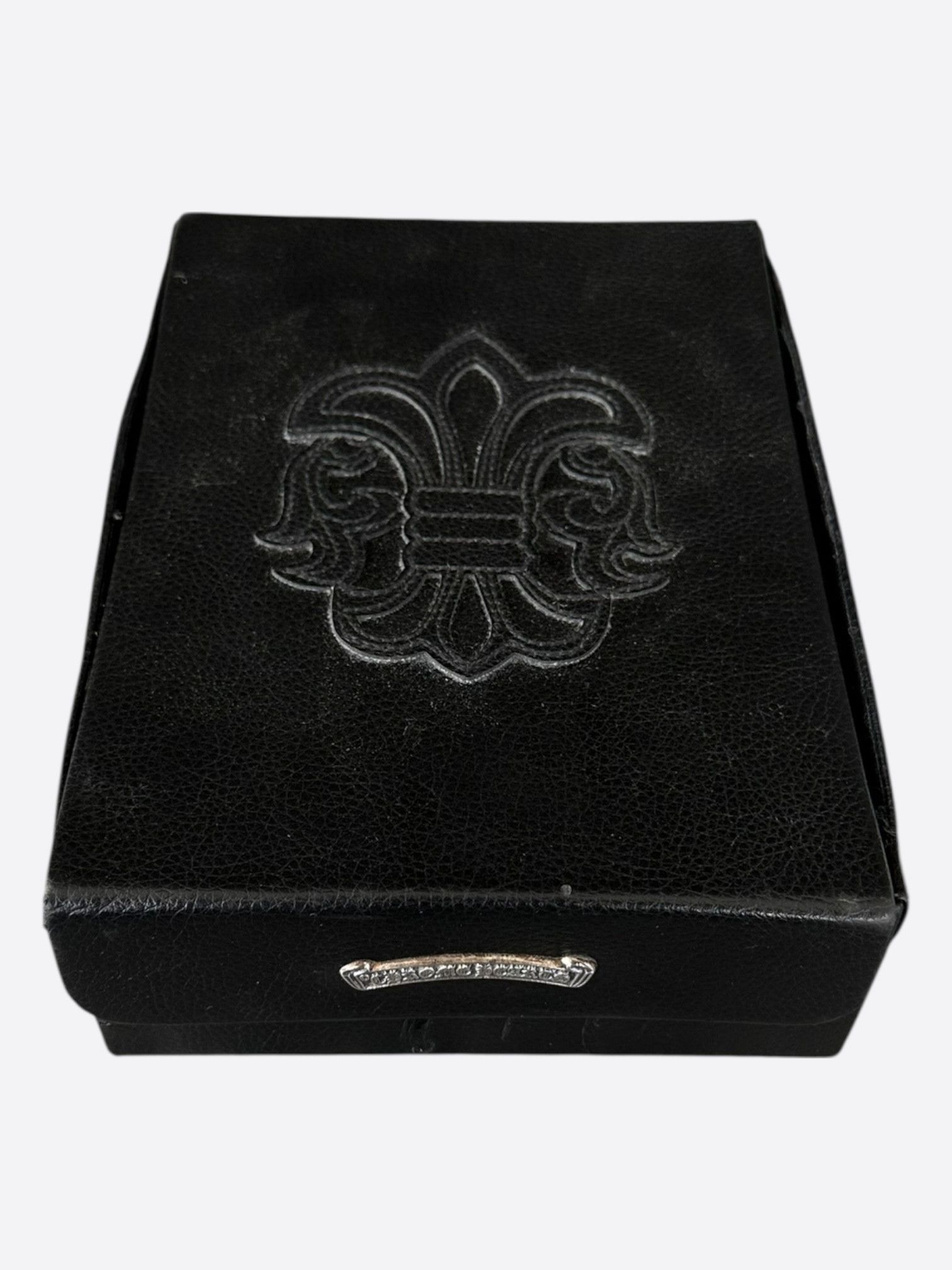 Chrome Hearts Black Leather Sunglasses Case