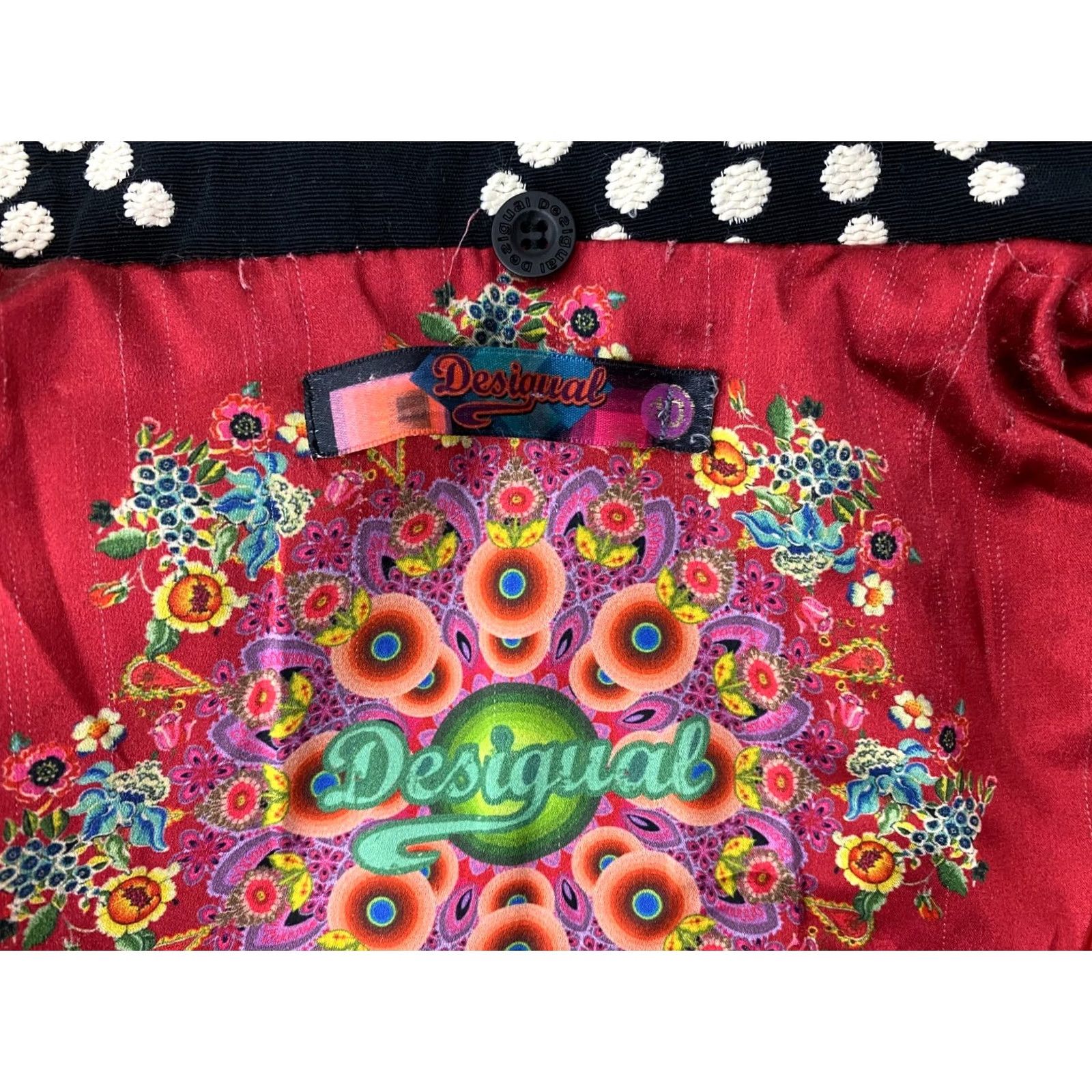 Desigual Desigual Coat Womens Size 40 Multicoloured Overcoat Button Casual 40 Womens Coat Desigual Size S / US 4 / IT 40 - 5 Thumbnail