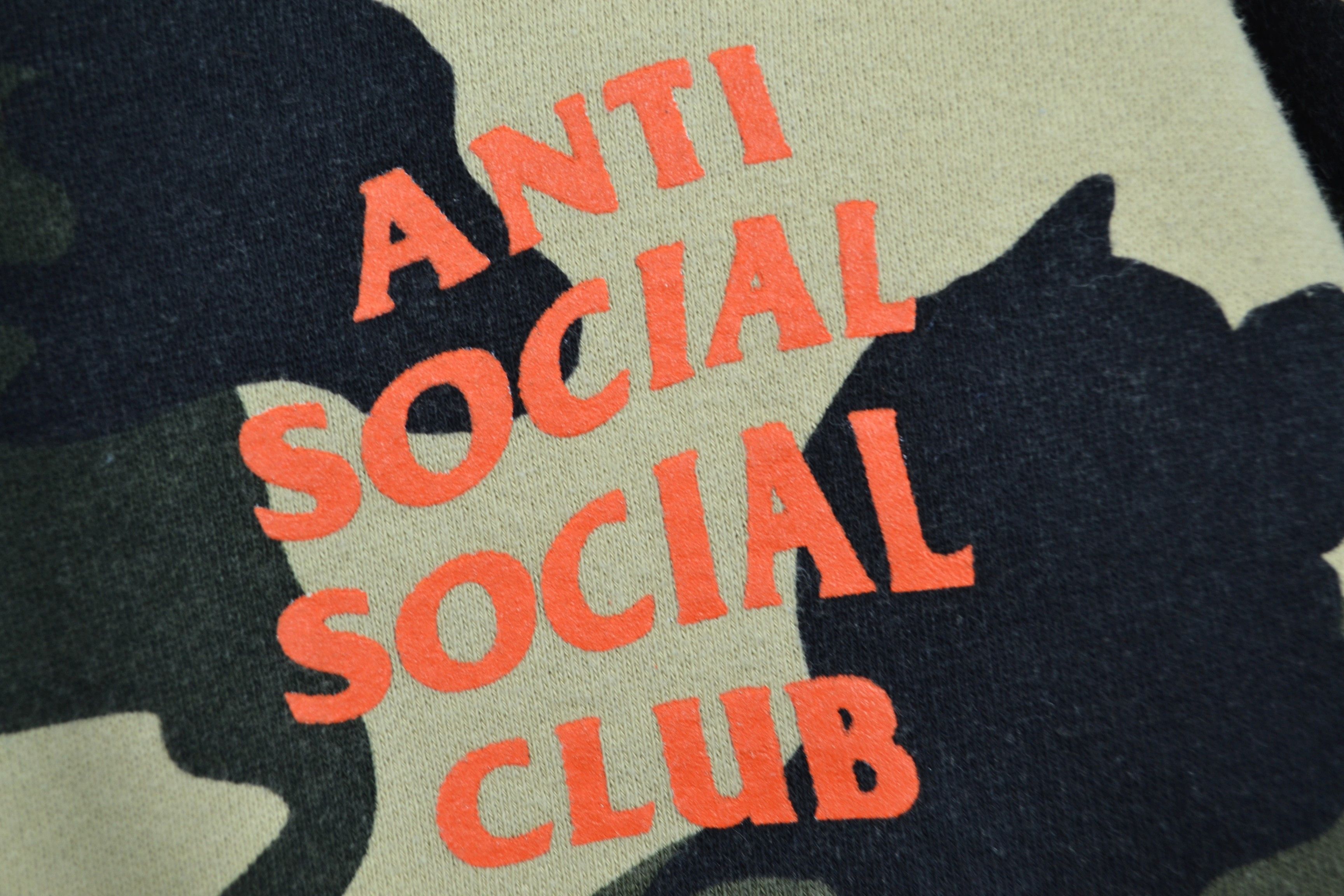 Anti Social Social Club Anti Social Social Club Hoody Army Camo Letter Logo XL ASSC Size US XL / EU 56 / 4 - 4 Thumbnail