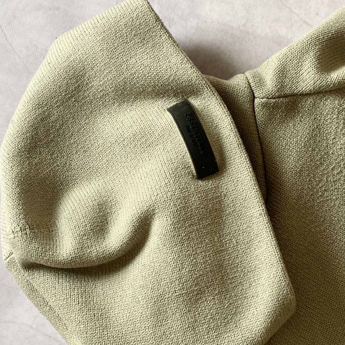 Essentials Essentials Fear Of God Knit Oversize Green/Beige Hoodie Y2K Size US L / EU 52-54 / 3 - 6 Thumbnail