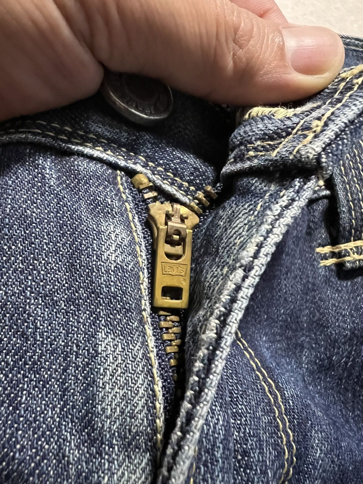 If Six Was Nine × Le Grande Bleu (L.G.B.) × Levi's Vintage Clothing 💥Flare💥 Vintage Levis Engineered Jeans June9 1999 Very Rare Size US 32 / EU 48 - 14 Thumbnail