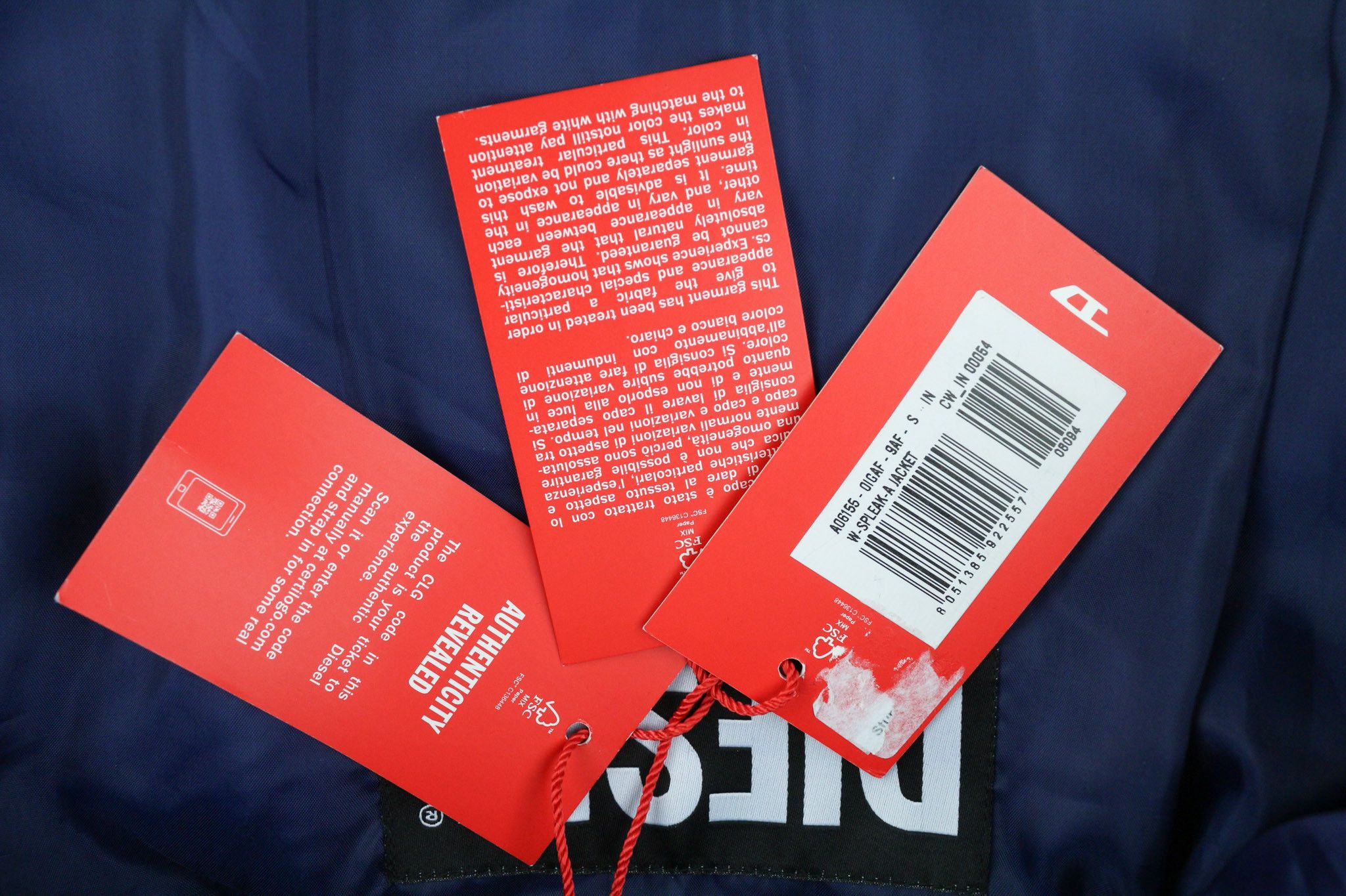 Diesel W-SPLEAK-A S Blue Washed Oversized Lined Jacket 81744 Size US S / EU 44-46 / 1 - 8 Thumbnail