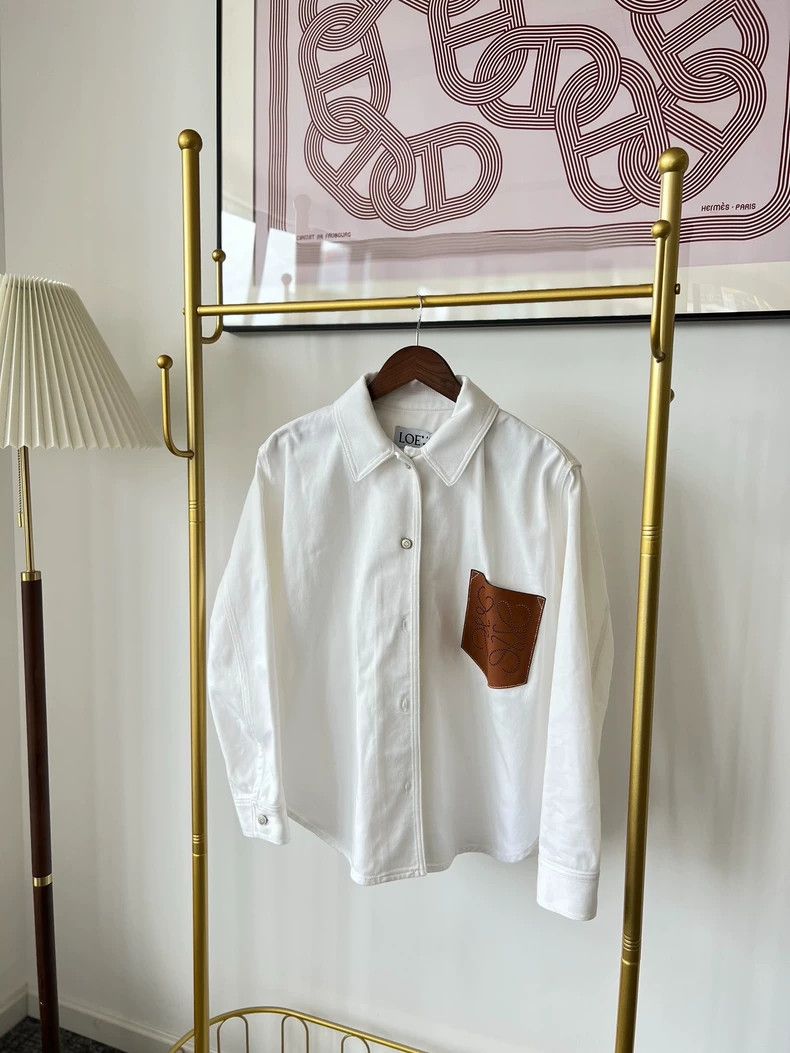 Loewe LOEWE Pineapple cotton lapel single row button long sleeve Size XS / US 0-2 / IT 36-38 - 1 Thumbnail