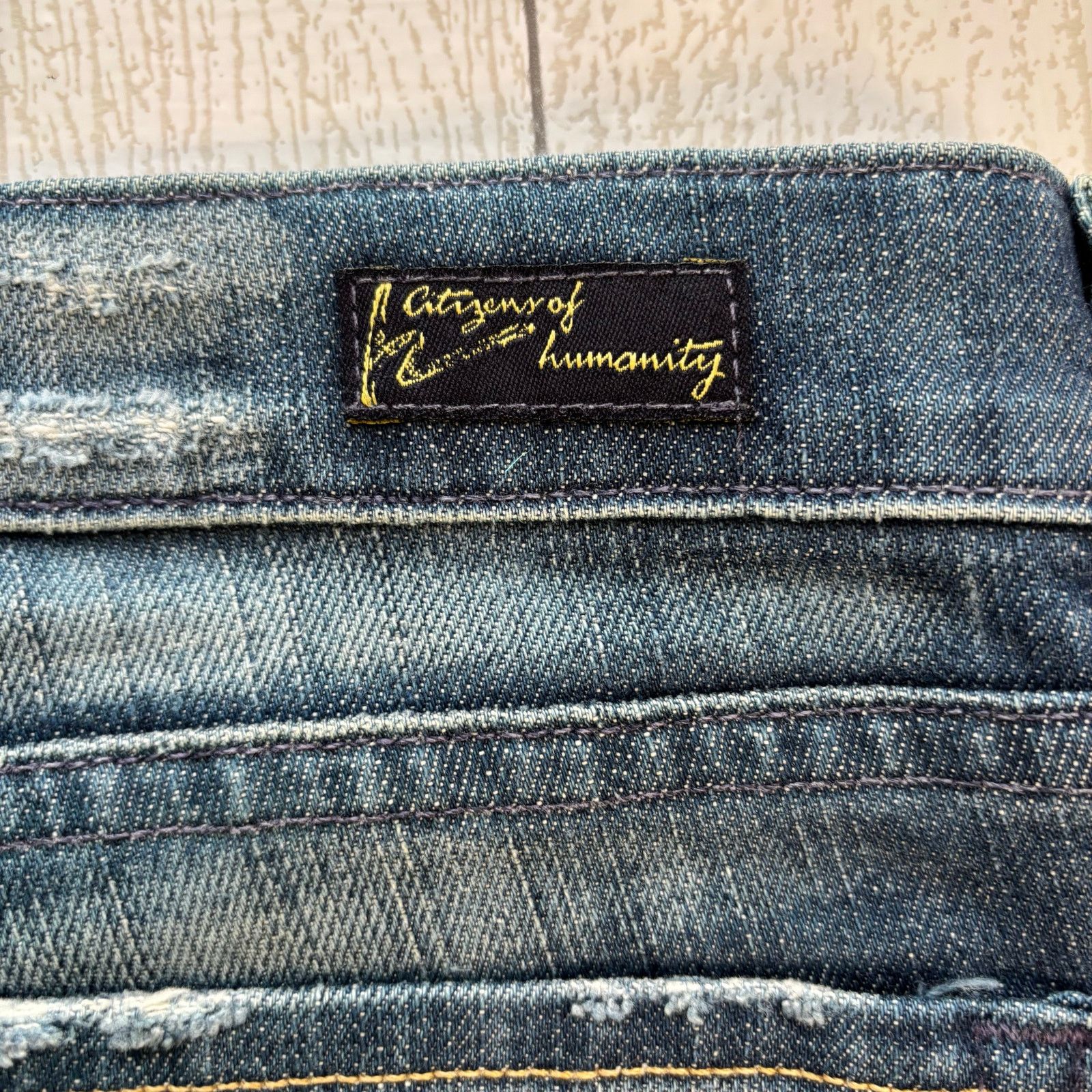 Citizens Of Humanity Citizens of Humanity Elle Bootcut Distressed Jeans Size 28 Size 31" - 13 Thumbnail