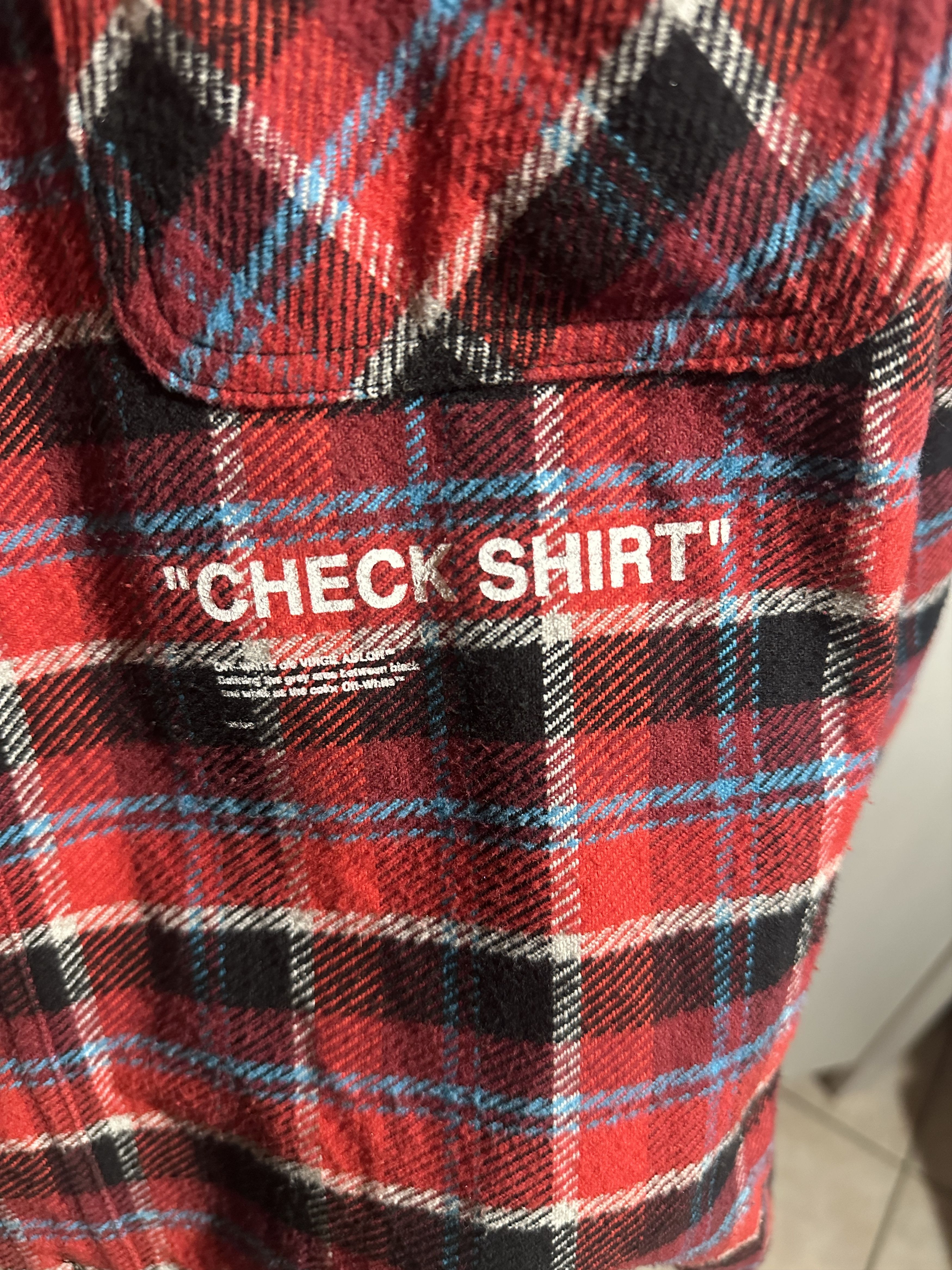 Off-White OFF-WHITE Flannel Virgil Abloh S/S 2018 Size US M / EU 48-50 / 2 - 4 Thumbnail