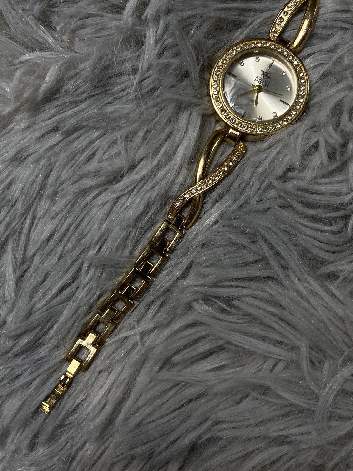 Japanese Brand × Jewelry × Vintage G Sport Polo Gold-Tone Watch with Crystal Accents Size ONE SIZE - 10 Thumbnail