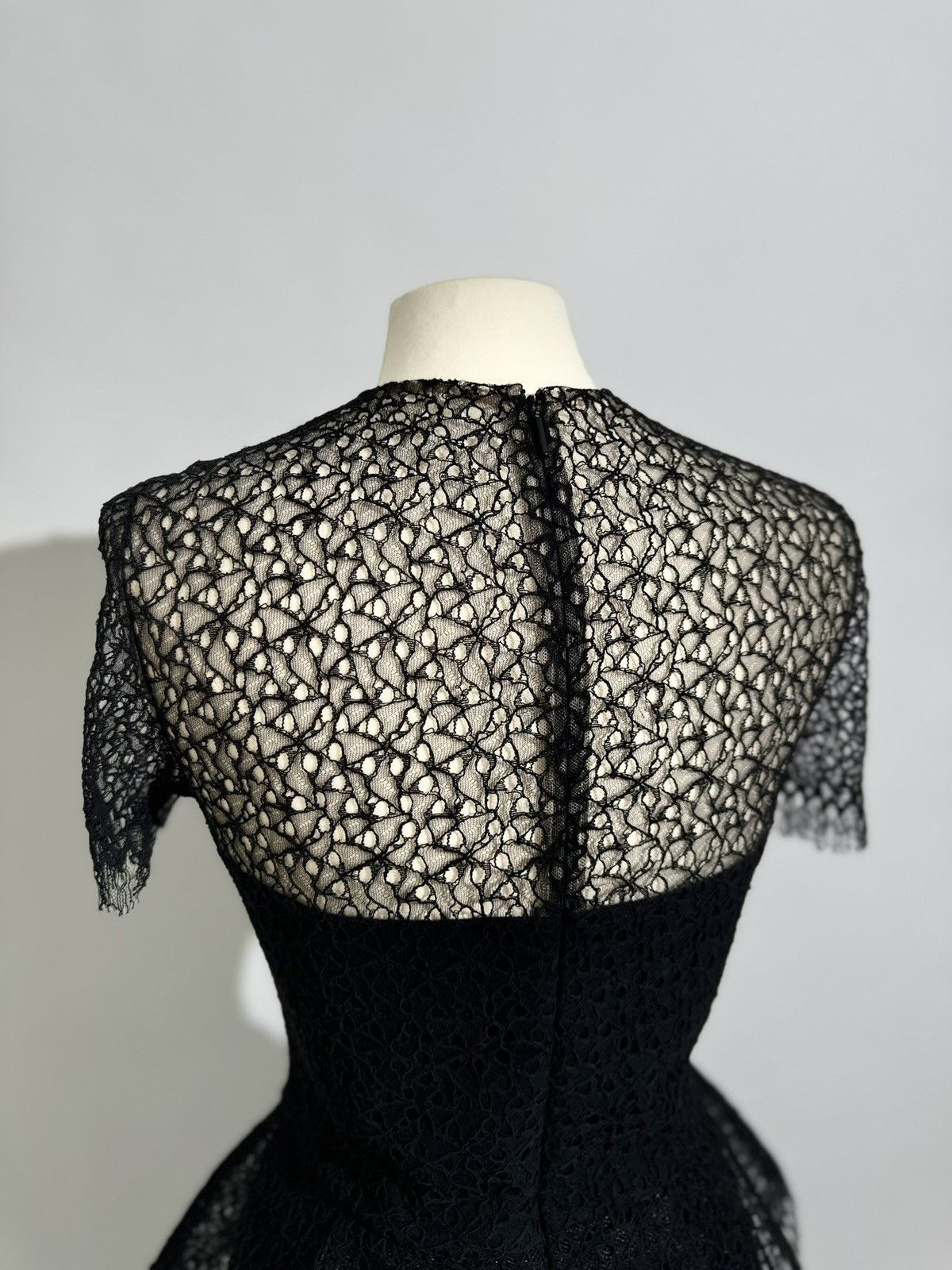 Jason Wu Brand New US 12 JASON WU Black Sheer Lace Overlay Gown Size XL / US 12-14 / IT 48-50 - 7 Thumbnail