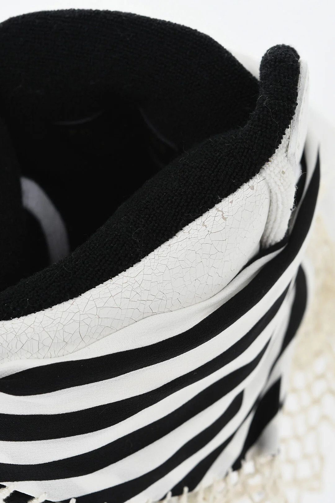 Saint Laurent Paris og1mm0426 Leather Hi-Top Sneakers in Black Size US 8.5 / EU 41-42 - 7 Thumbnail