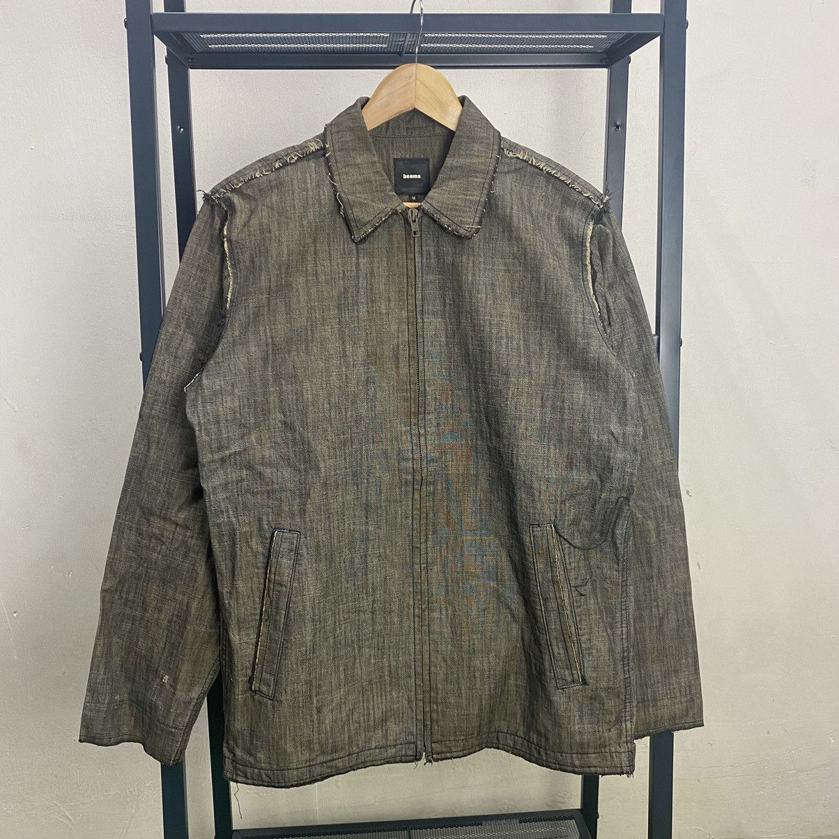 Beams Plus × Japanese Brand Beams Reconstruct Denim Black Jacket Size US M / EU 48-50 / 2 - 1 Thumbnail