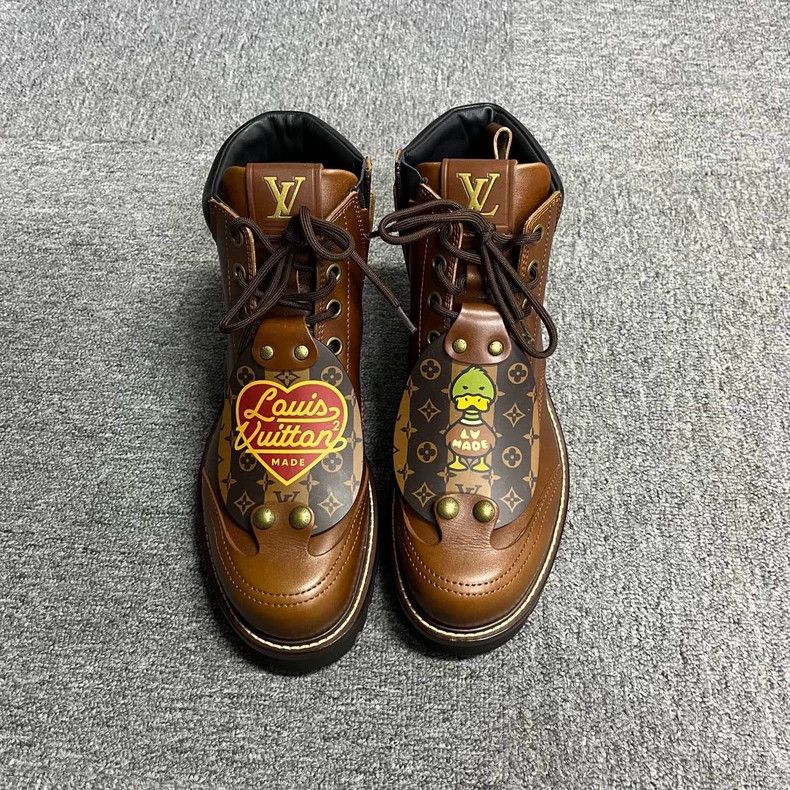 Louis Vuitton Louis Vuitton Brown Lace-Up Ankle Outdoor Boots Size US 7 / EU 40 - 2 Thumbnail