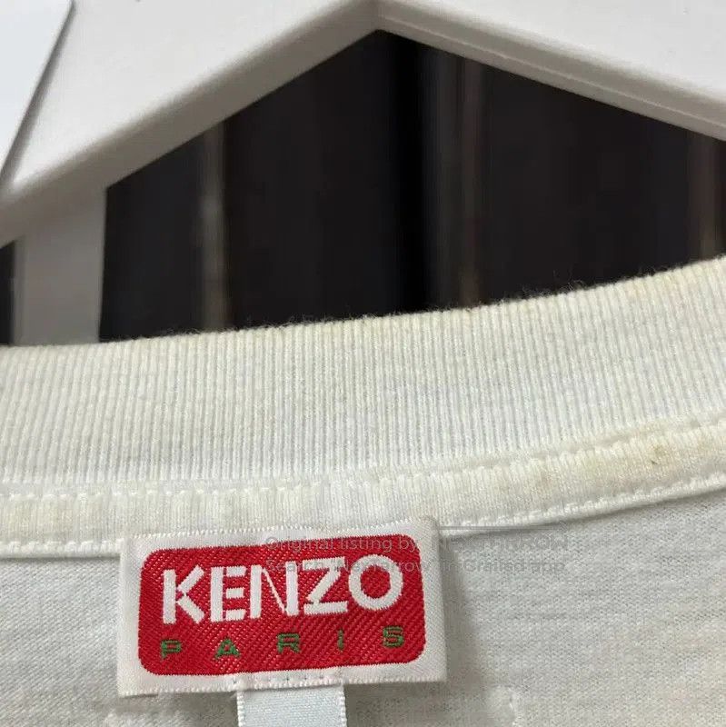 Kenzo KENZO Summer Logo White Cotton T-shirt . Size US L / EU 52-54 / 3 - 7 Thumbnail