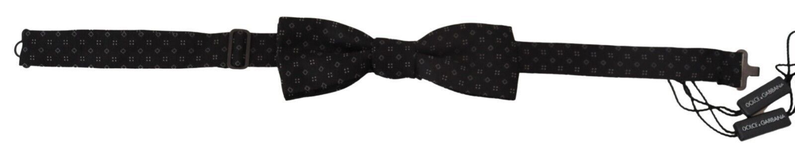 Elegant Silk Black Bow Tie for Men's Men