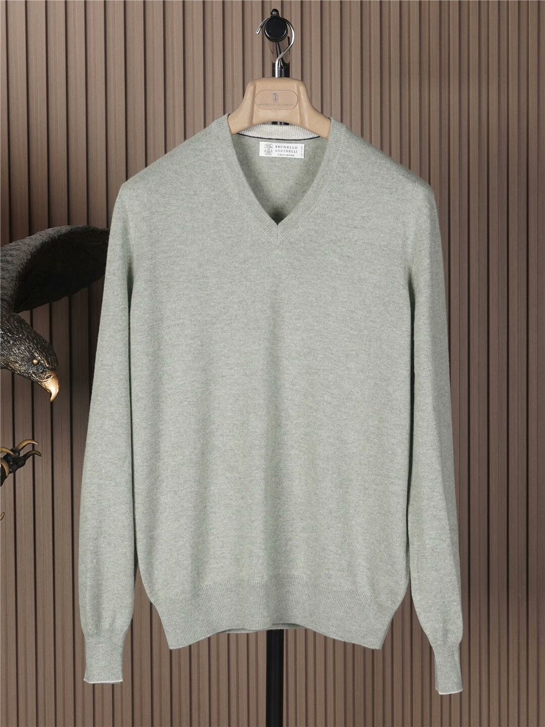 Brunello Cucinelli Brunello Cucinelli Cashmere V-Neck Sweater - dmc Size US M / EU 48-50 / 2 - 1 Thumbnail