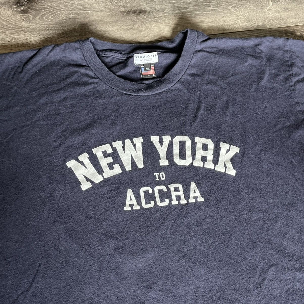 J.Crew Studio 189 x J.Crew New York to Accra Graphic Logo T-Shirt Size US XXL / EU 58 / 5 - 3 Thumbnail