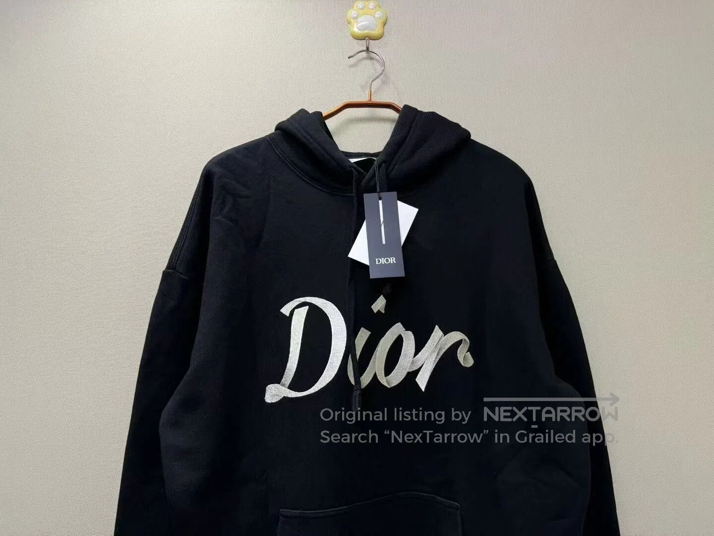 Dior dior black embroidered logo hoodie. Size S / US 4 / IT 40 - 2 Thumbnail