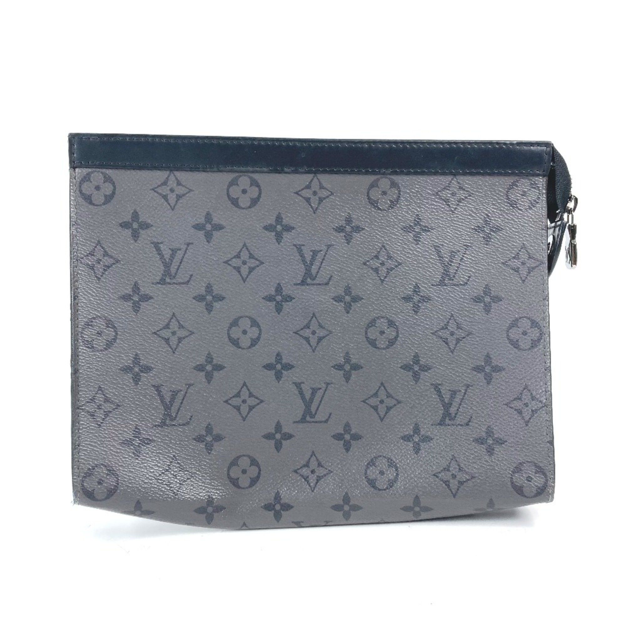 Louis Vuitton Louis Vuitton M69535 Monogram Eclipse Reverse pouch bag Clutch bag gray Black Size ONE SIZE - 1 Thumbnail