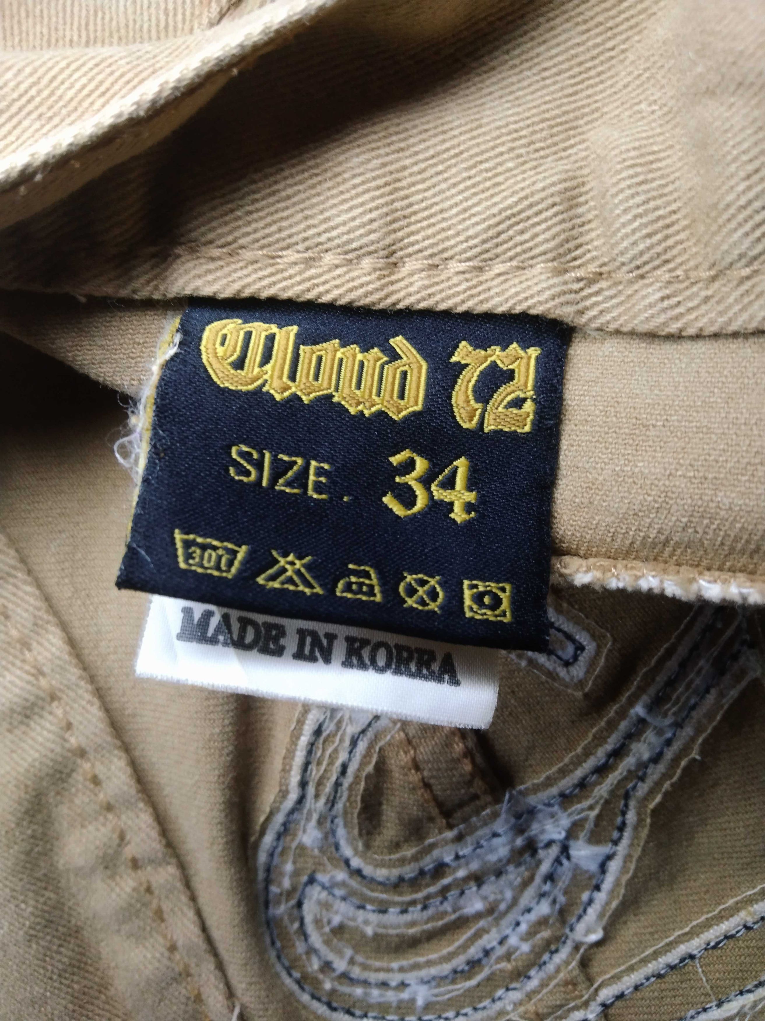 Japanese Brand Cloud 72 Denim Pants Beige (oil coated) Size US 34 / EU 50 - 8 Thumbnail