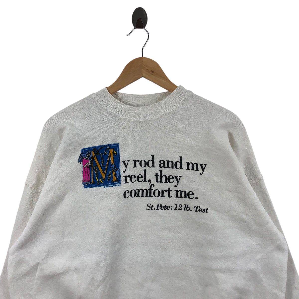 Vintage Vintage ROD AND REEL Fishing St Pete Crewneck Sweatshirt Size US XXL / EU 58 / 5 - 2 Thumbnail