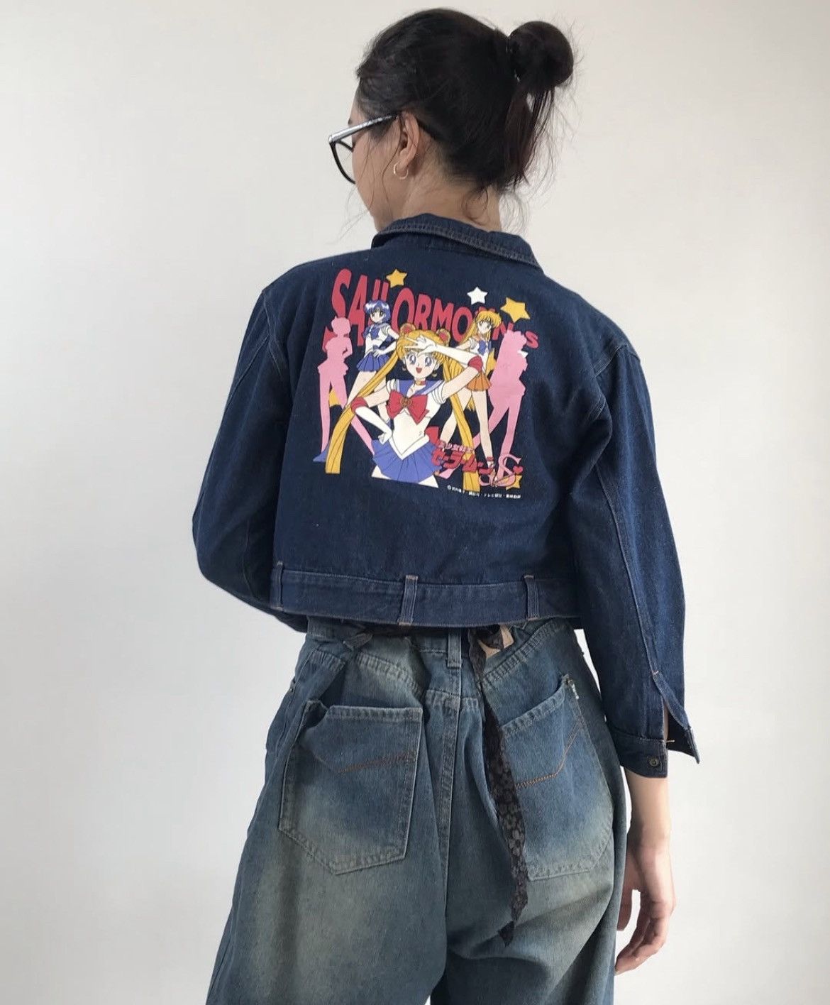 Anime × Vintage BANDAI SAILORMOON & LUNA DENIM JACKET SAILOR MOON Size M / US 6-8 / IT 42-44 - 1 Thumbnail