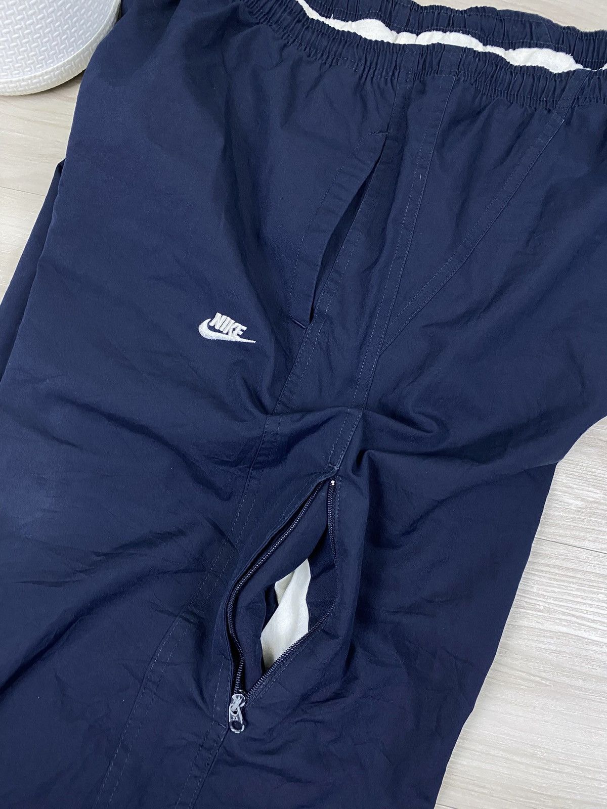 Nike Nike Y2K Double swoosh Vintage Nylon Track Pants Drill Track Size US 34 / EU 50 - 5 Thumbnail