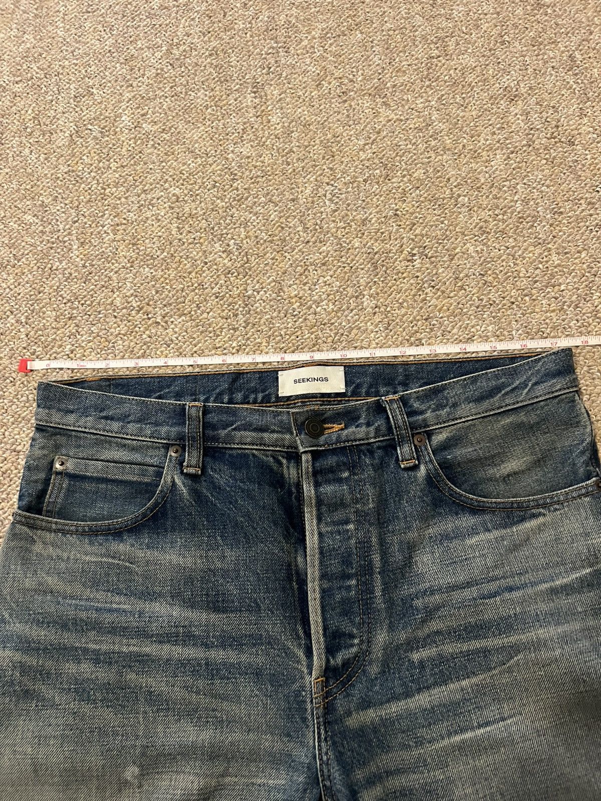 Seekings Seekings Signature Denim Indigo Washed Size US 32 / EU 48 - 10 Thumbnail