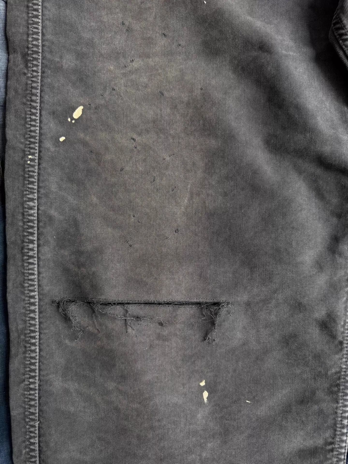 Visvim VISVIM WIDE Washed Distressed Splatter Black Pants Size US 34 / EU 50 - 6 Thumbnail