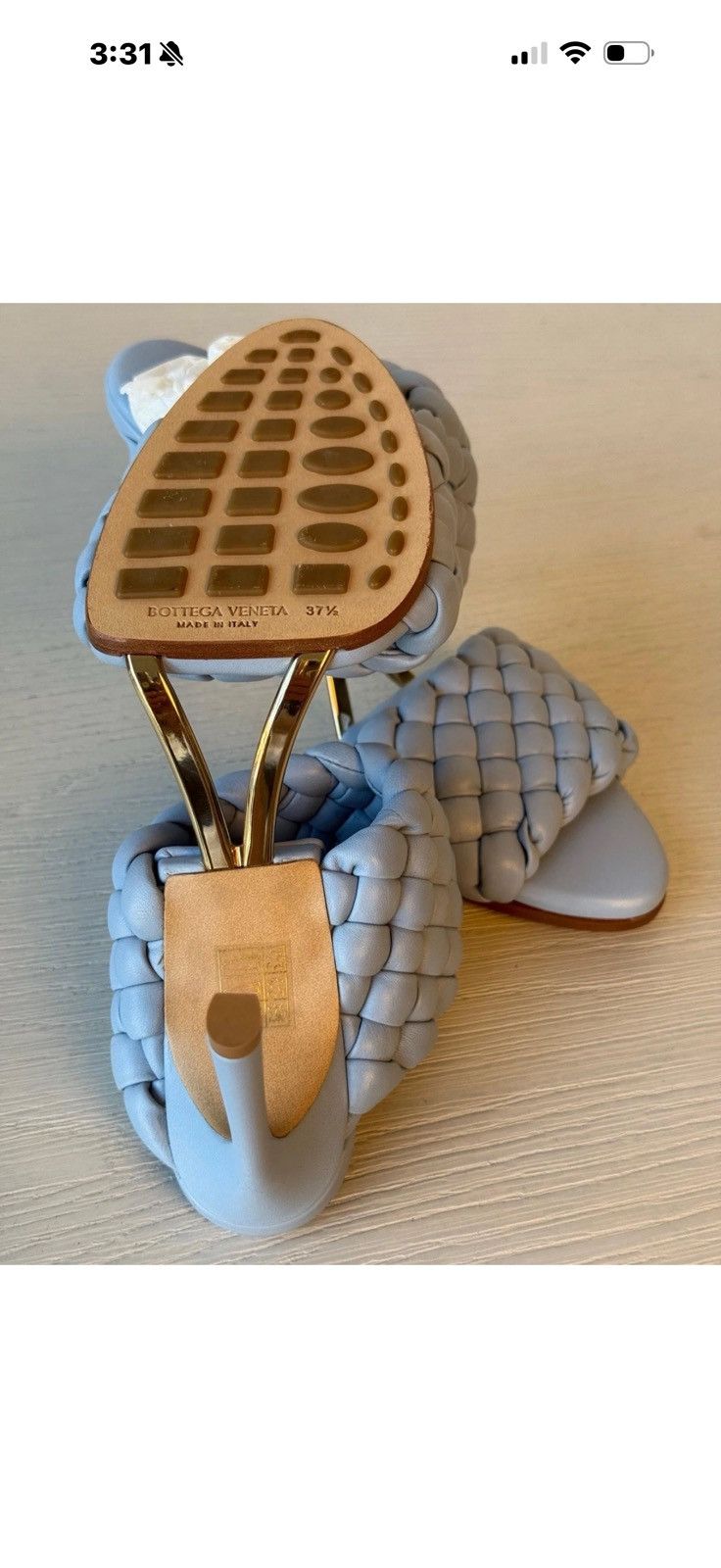 Bottega Veneta Bottega Veneta Womens Lido Leather Sandals Size 37.5 Size US 7 / IT 37 - 5 Thumbnail