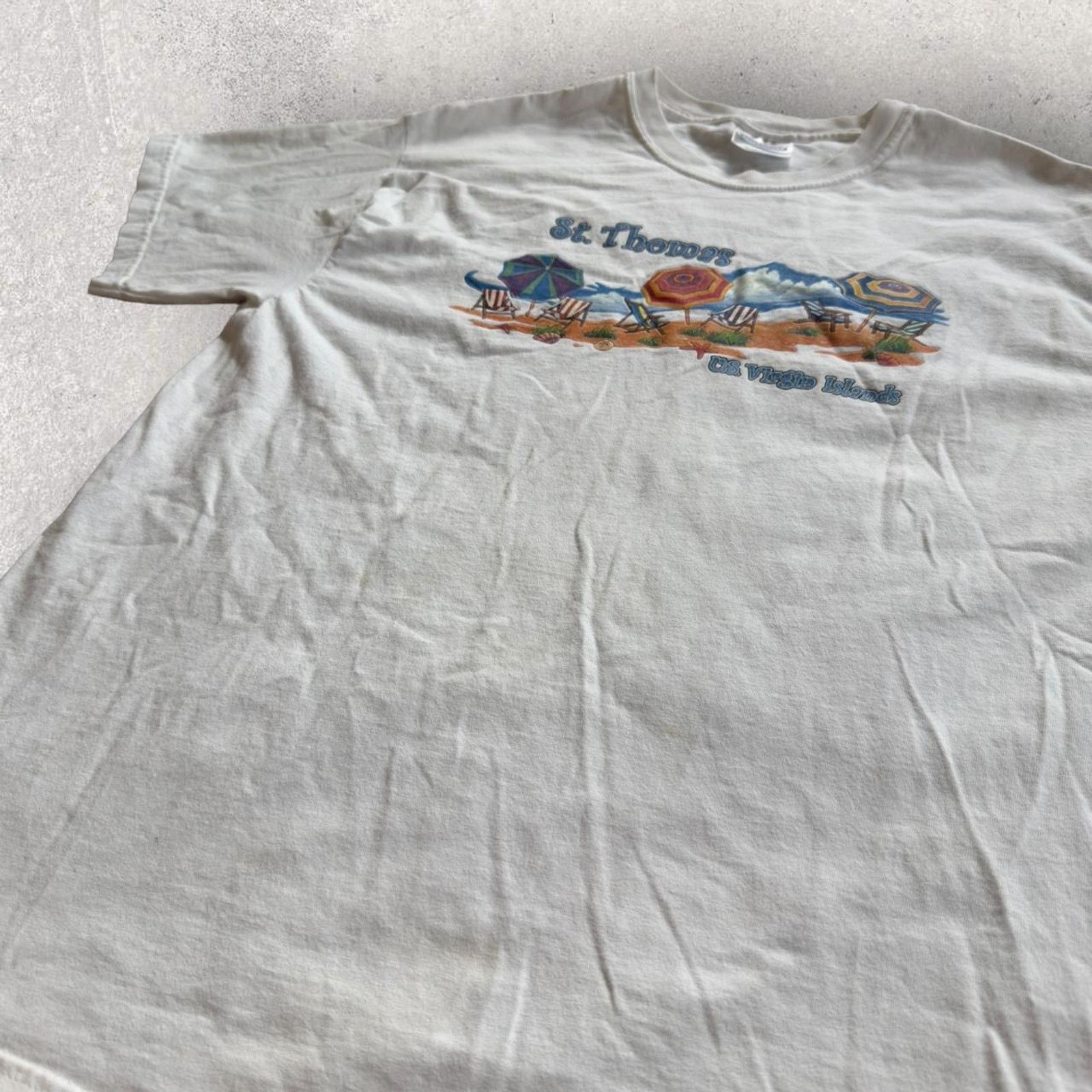 Hanes × Vintage Vintage 90’s St. Thomas U.S. Virgin Islands Tee Size US L / EU 52-54 / 3 - 4 Thumbnail