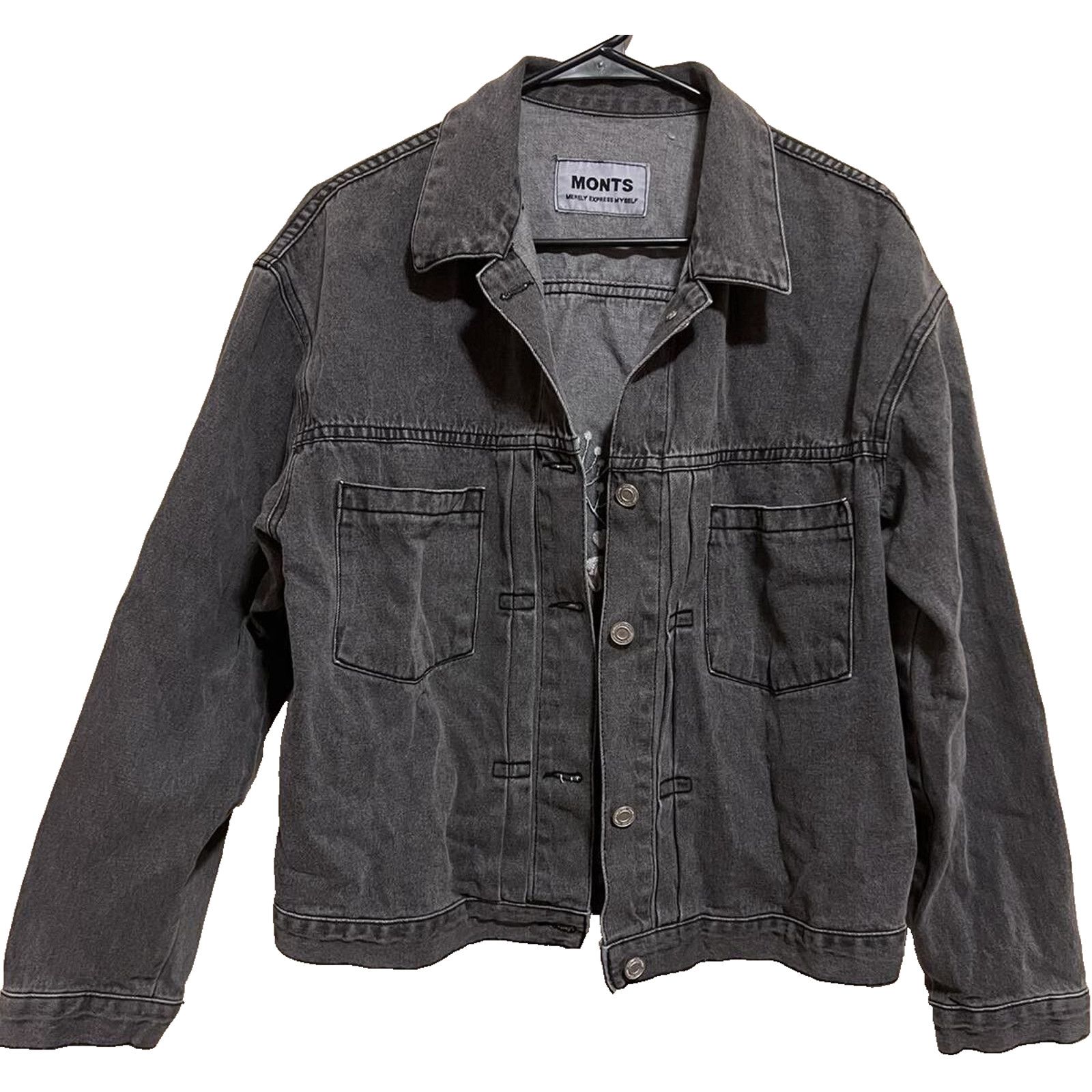 Montage MONTS MERELY Denim Korean jacket embroidered Size S A000224 Size S / US 4 / IT 40 - 2 Thumbnail