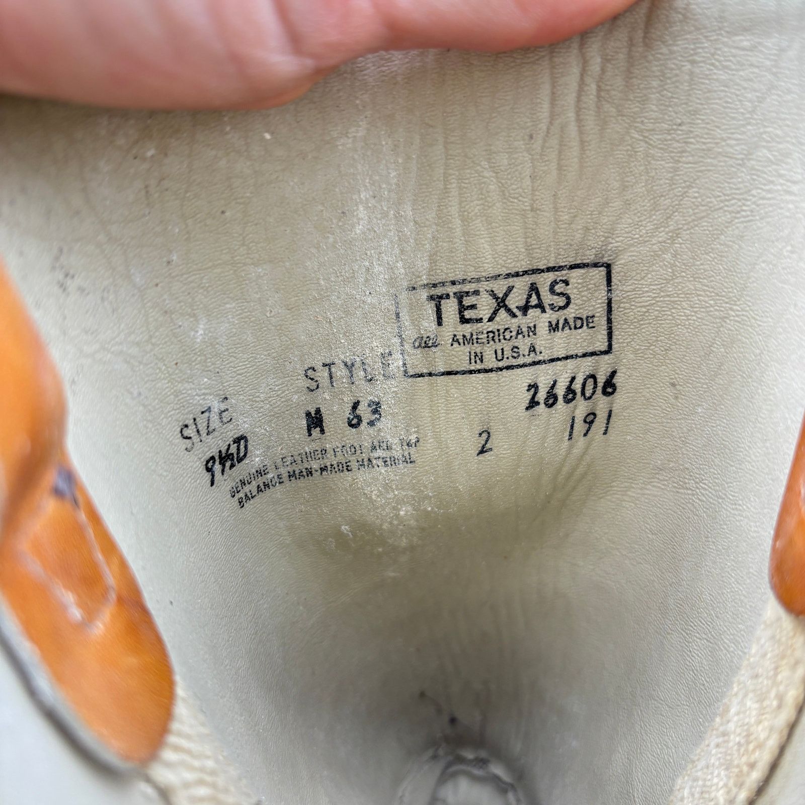 Vintage Vintage Texas Brand Campus Boots Men's 9.5D M 63 Western Size US 9.5 / EU 42-43 - 9 Thumbnail
