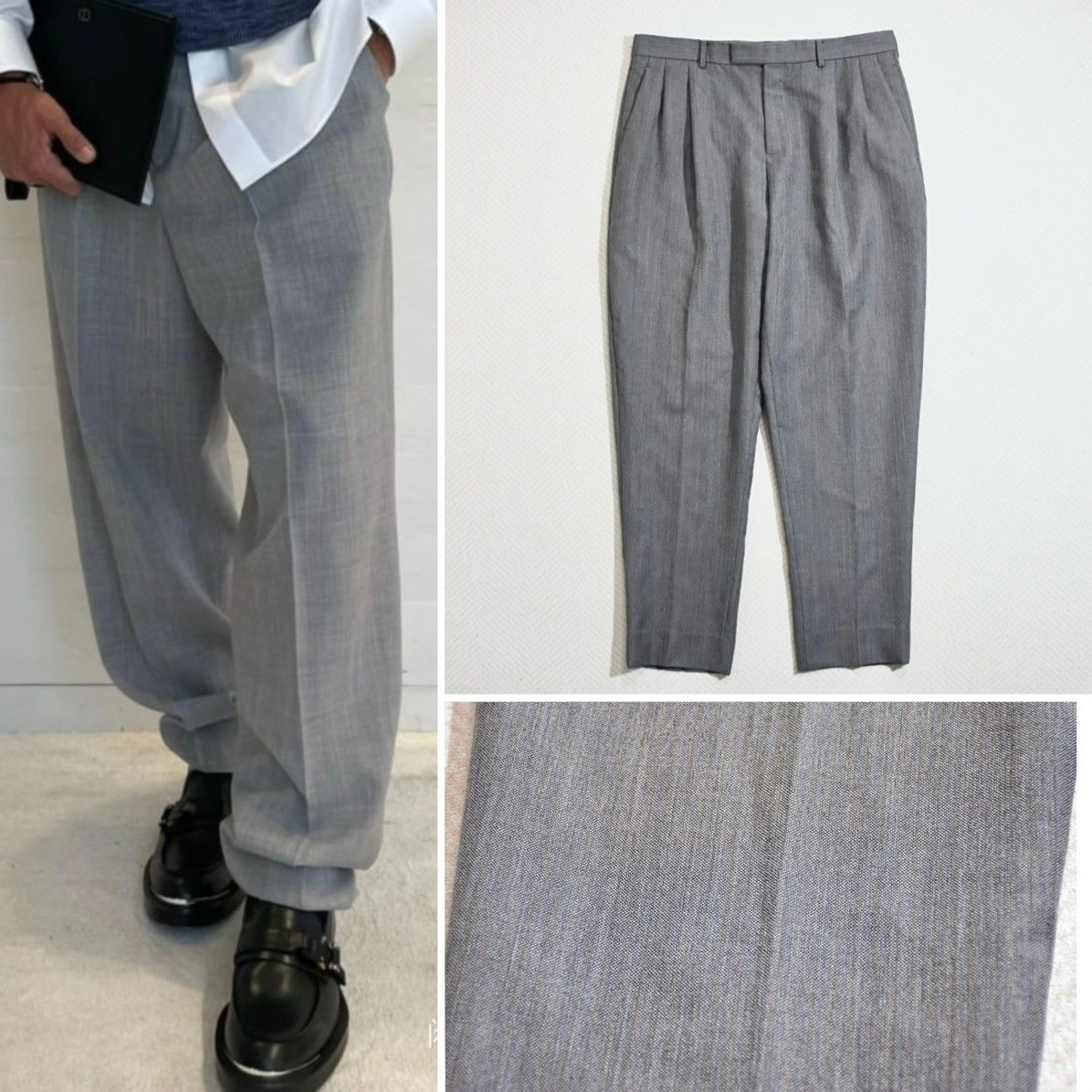 Dior Grey 2019aw Wool trousers size52 Size US 36 / EU 52 - 1 Thumbnail
