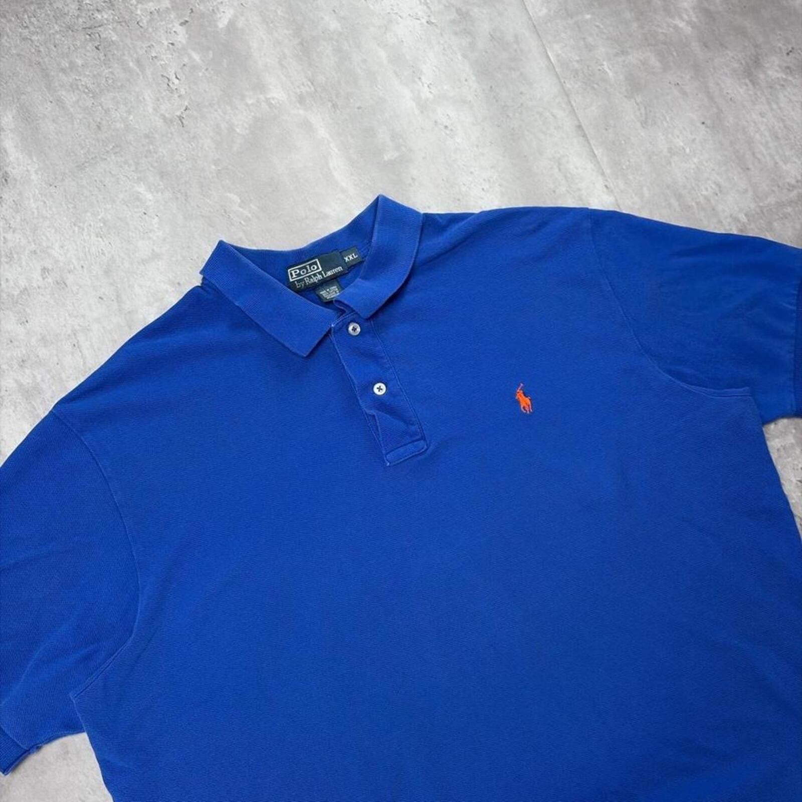 Polo Ralph Lauren Vintage 90’s Blue Polo Ralph Lauren Polo Shirt Size US XXL / EU 58 / 5 - 5 Thumbnail
