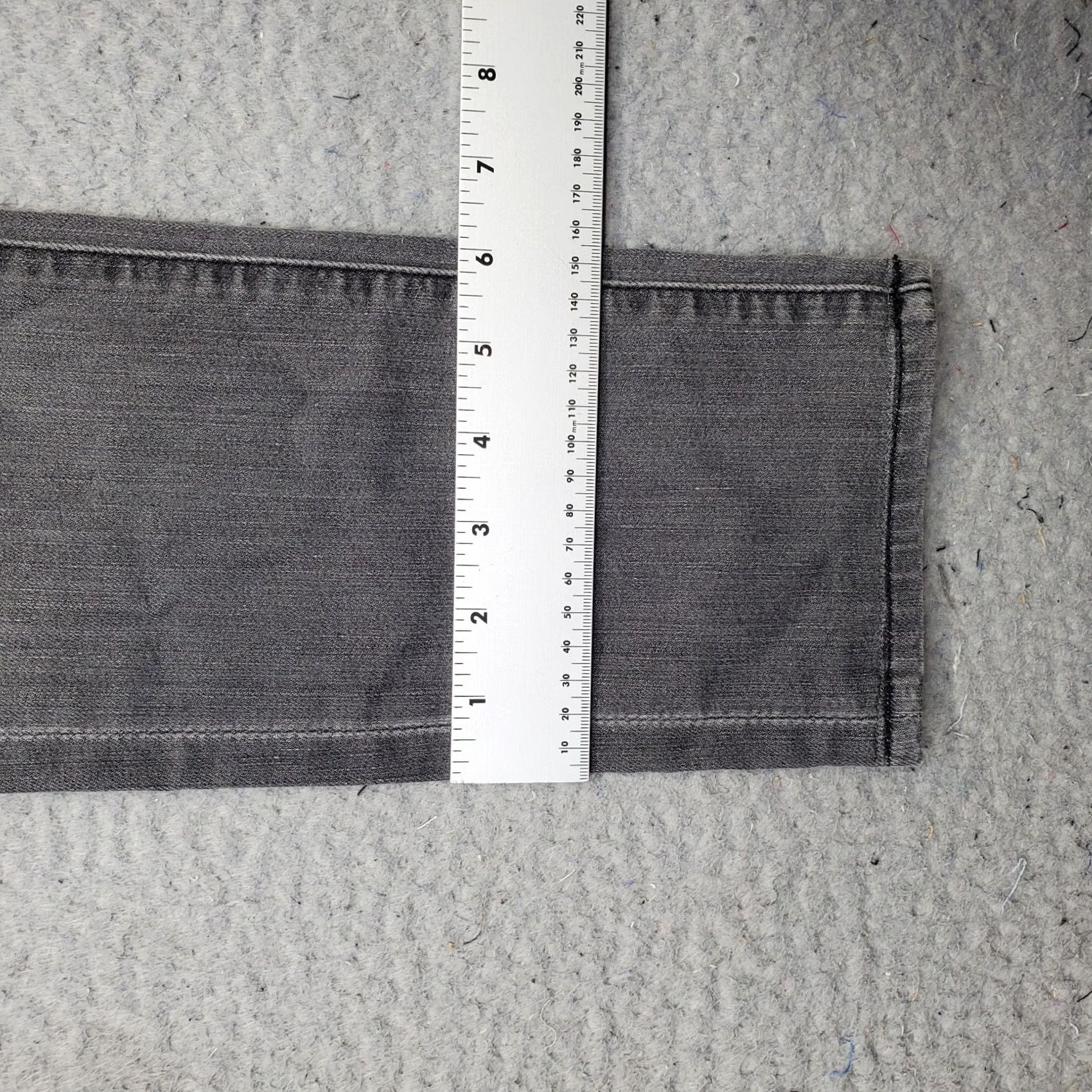 7 For All Mankind 7 For All Mankind Roxanne Jeans Women 25 Gray Denim 5-Pocket Skinny Leg Vintage: No Size 42" / US 20 - 5 Thumbnail