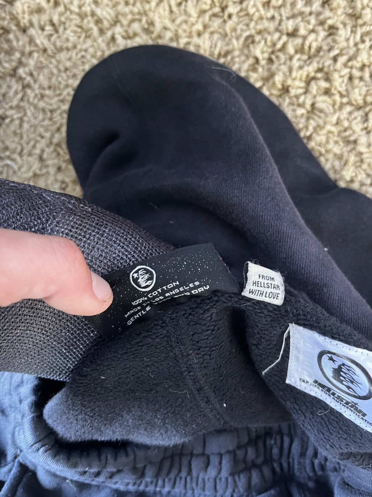 HELLSTAR Black purple Hellstar sweatpants Halloween 2023 Size US 32 / EU 48 - 7 Thumbnail