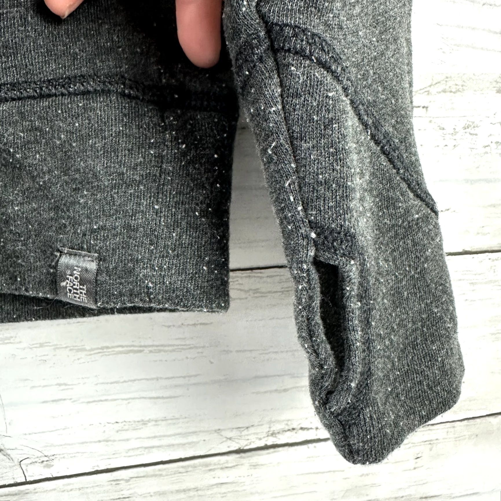 The North Face The North Face Womens Hoodie Large dark gray Sweatshirt Pullover Size L / US 10 / IT 46 - 2 Thumbnail