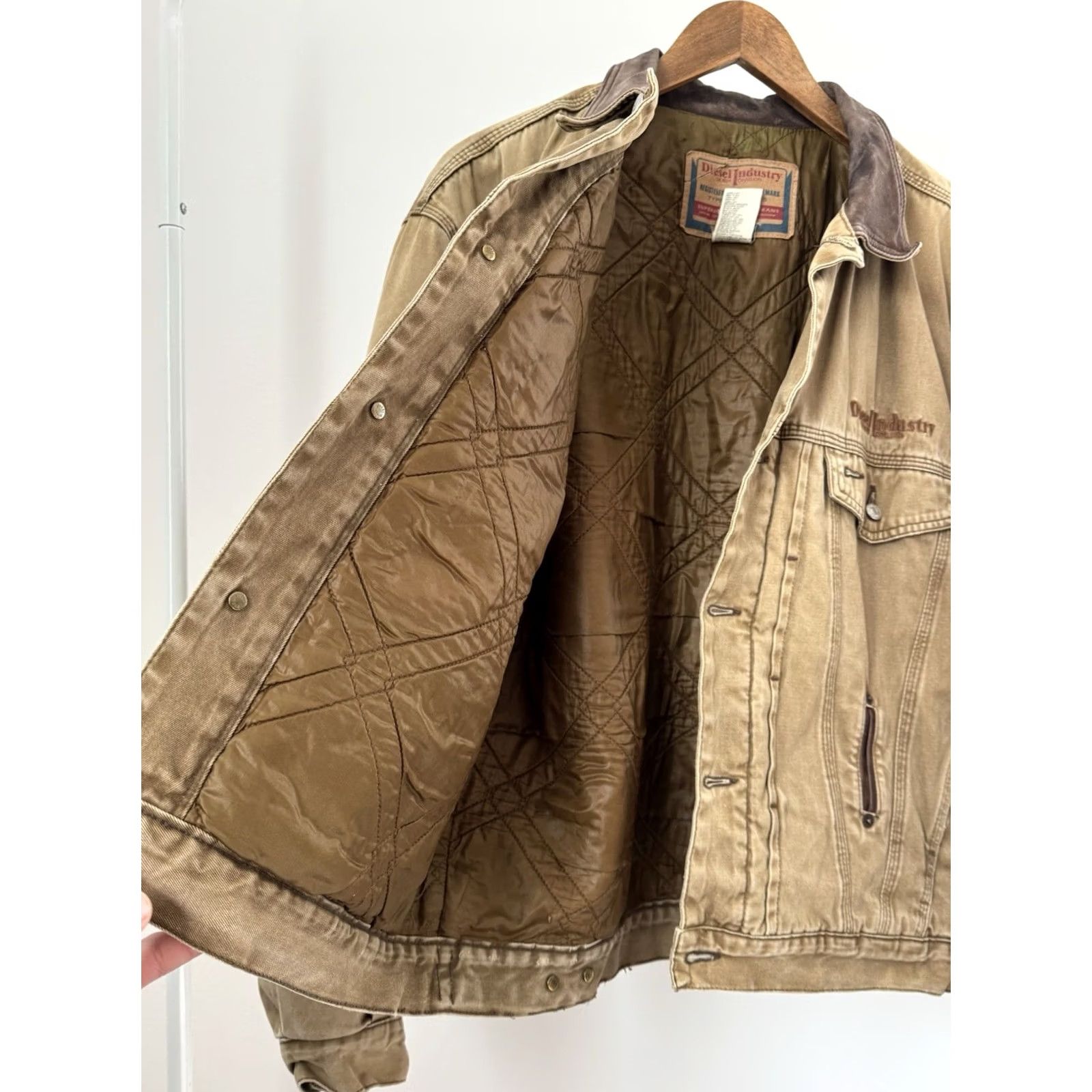 Diesel VINTAGE Diesel Jacket Brown 90s Workwear Canvas Button-Up M Mens Bomber Jacket Size US M / EU 48-50 / 2 - 4 Thumbnail