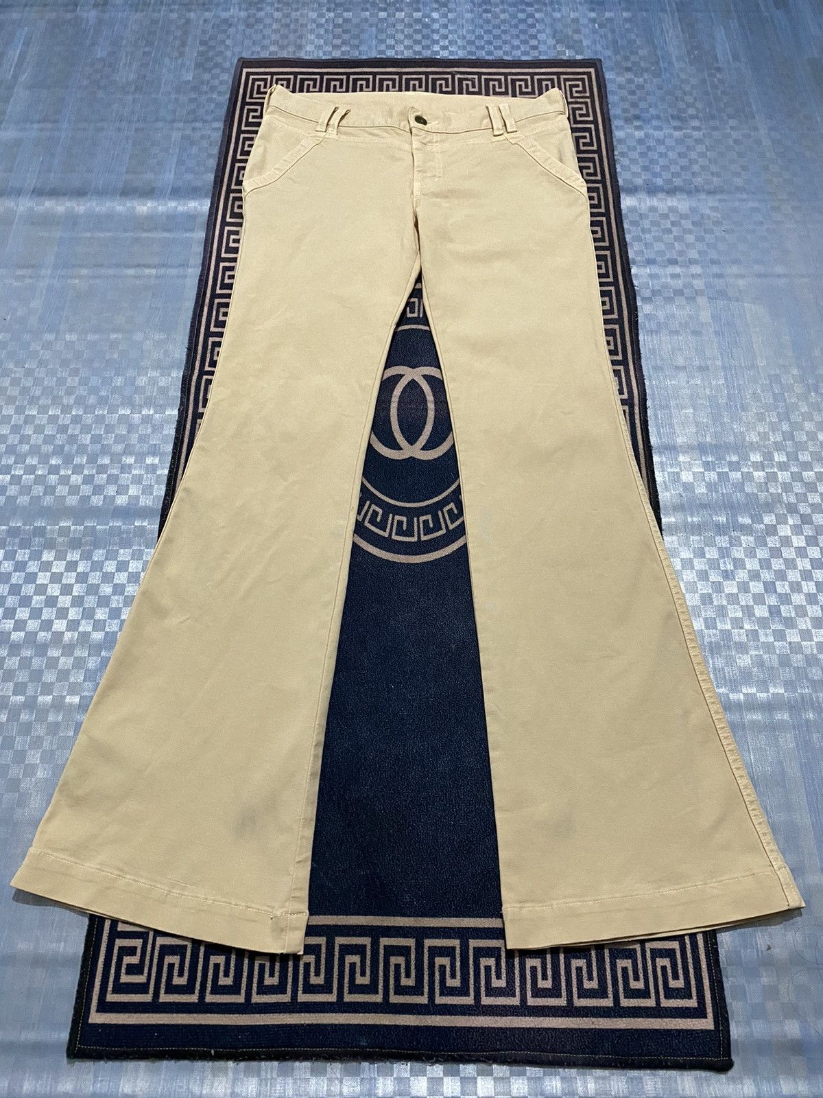 Issey Miyake × Japanese Brand × Tomorrowland Flare Japan 🇯🇵 Tomorrowland Denim Pant Size 30" / US 8 / IT 44 - 8 Thumbnail
