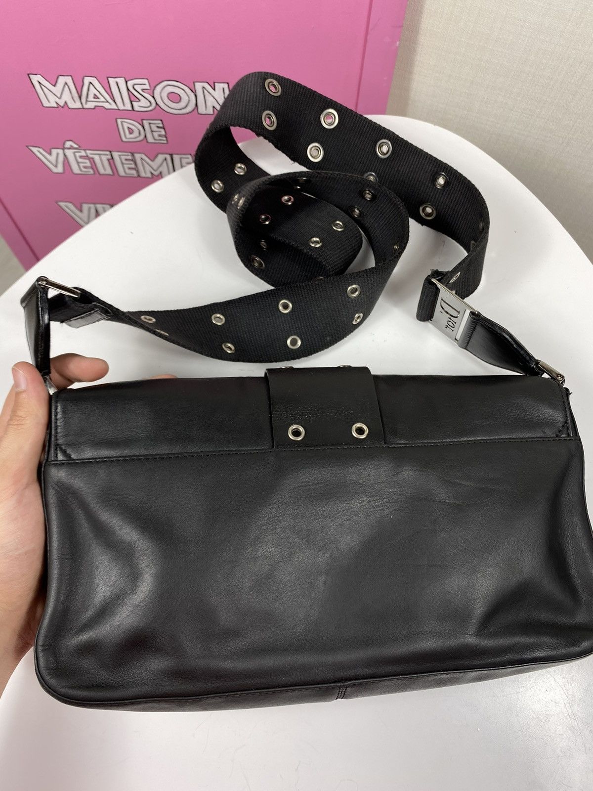Dior × Vintage Christian Dior Black Street Chic Size ONE SIZE - 14 Thumbnail