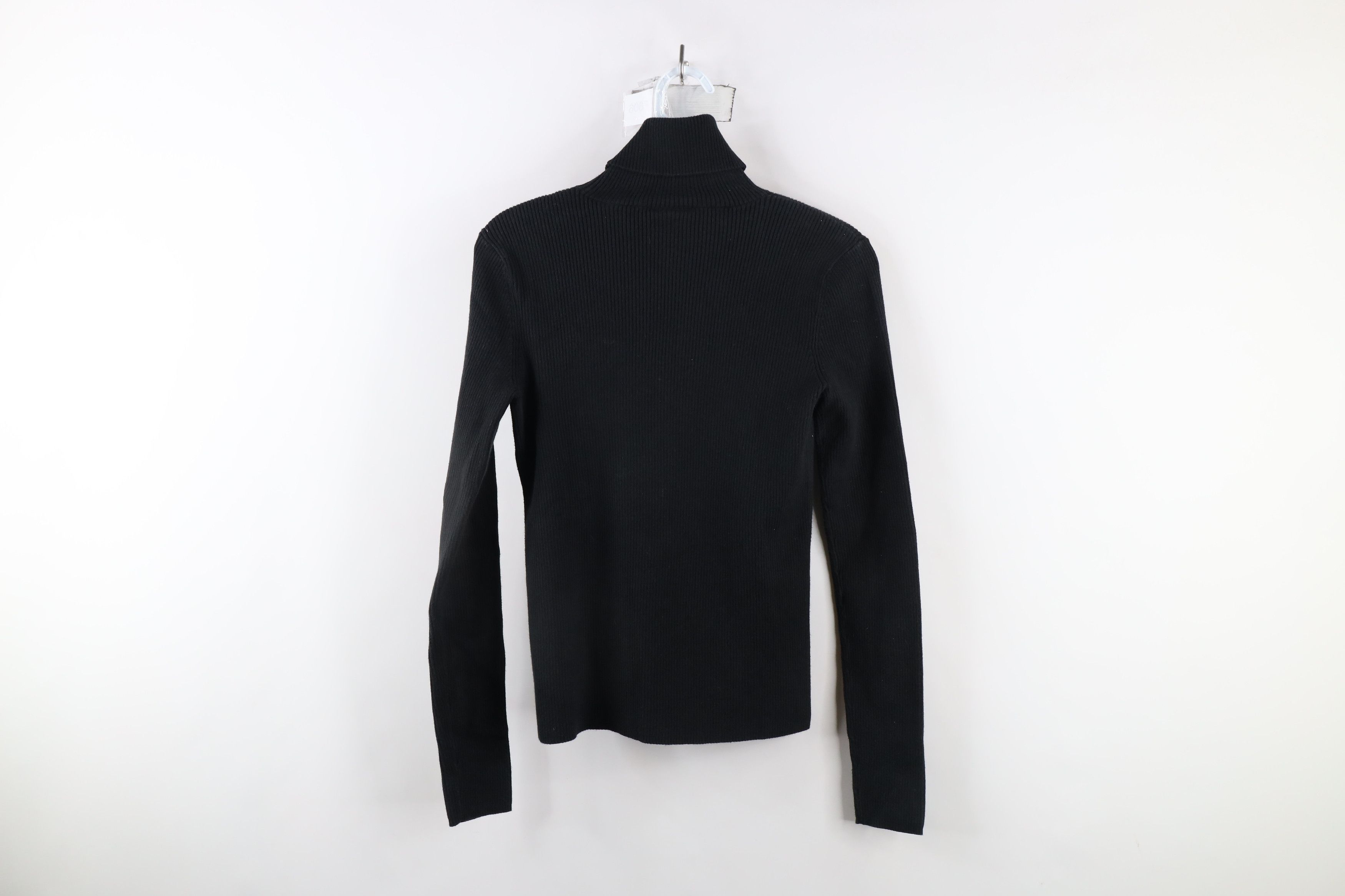 Ralph Lauren × Vintage Vintage 90s Ralph Lauren Flag Ribbed Knit Turtleneck Sweater Size S / US 4 / IT 40 - 6 Thumbnail