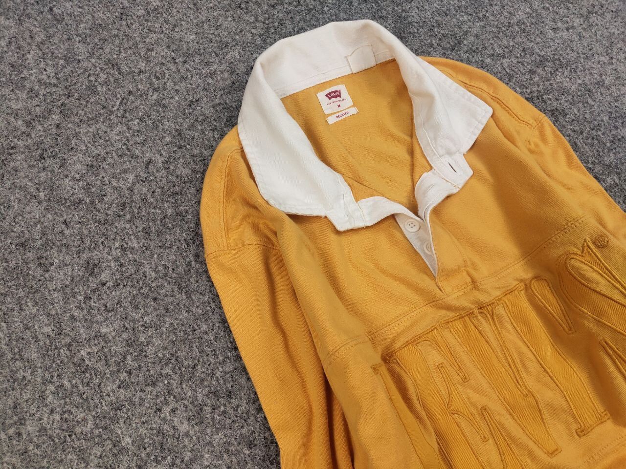 Levi's Vintage Levis Rugby long sleeve Polo shirts 90s Y2K Style Size US M / EU 48-50 / 2 - 7 Thumbnail