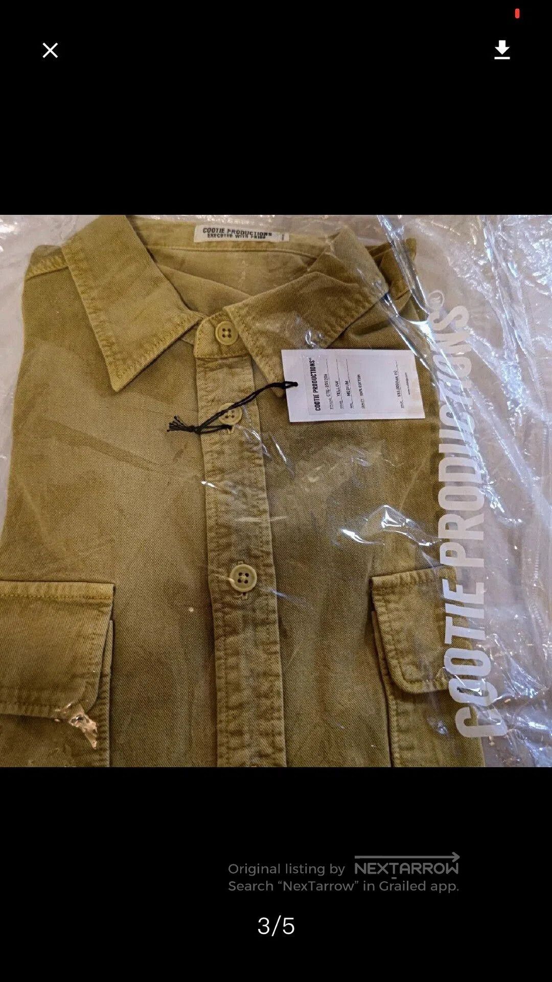 Comme des Garcons Cootie Pigment Dyed CPO Jacket. Size US M / EU 48-50 / 2 - 4 Thumbnail