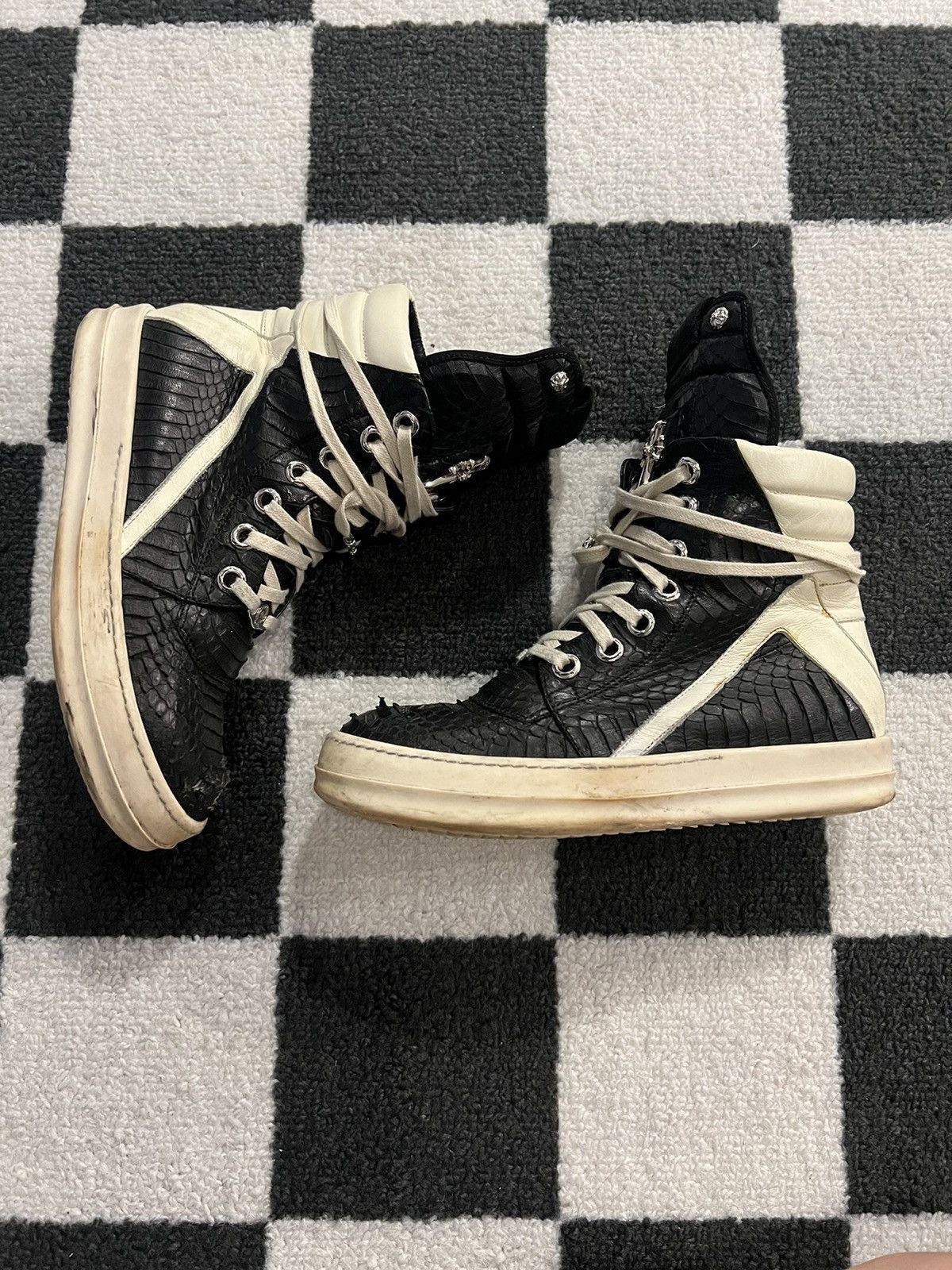 Chrome Hearts × Rick Owens Chrome Hearts Rick Owens Python Geobasket Size US 7 / EU 40 - 3 Thumbnail