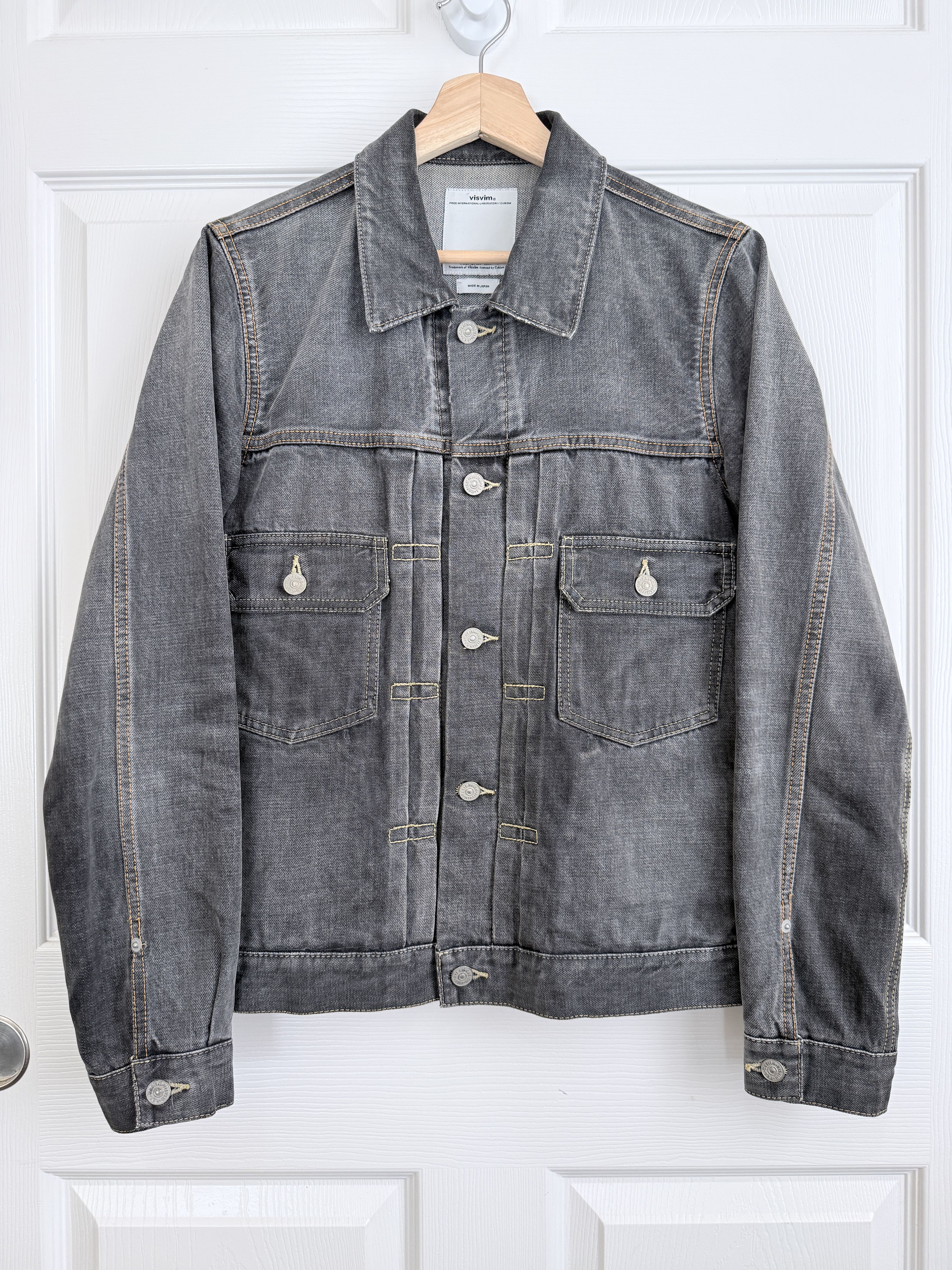 Visvim SS 101 JKT DMGD WASHED BLACK Size US M / EU 48-50 / 2 - 1 Thumbnail