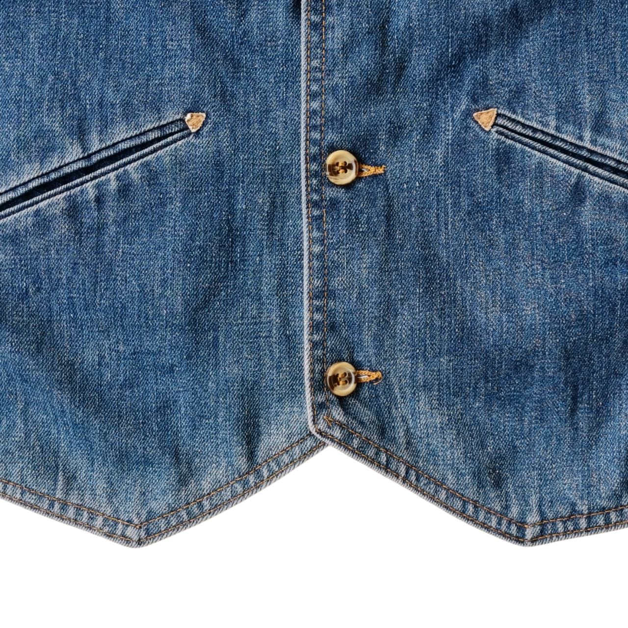 Levi's Vintage 70's Levi's Panatela Sportwear Denim vest Size US L / EU 52-54 / 3 - 4 Thumbnail