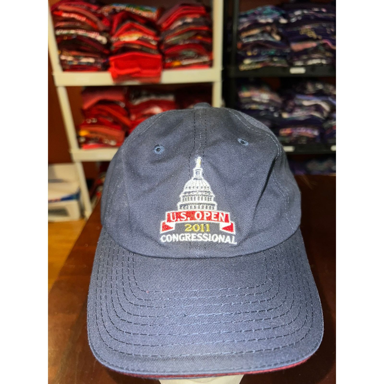 Vintage US Open Hat 2011 Congressional USGA Golf Golfing Blue Cap Size ONE SIZE - 2 Thumbnail