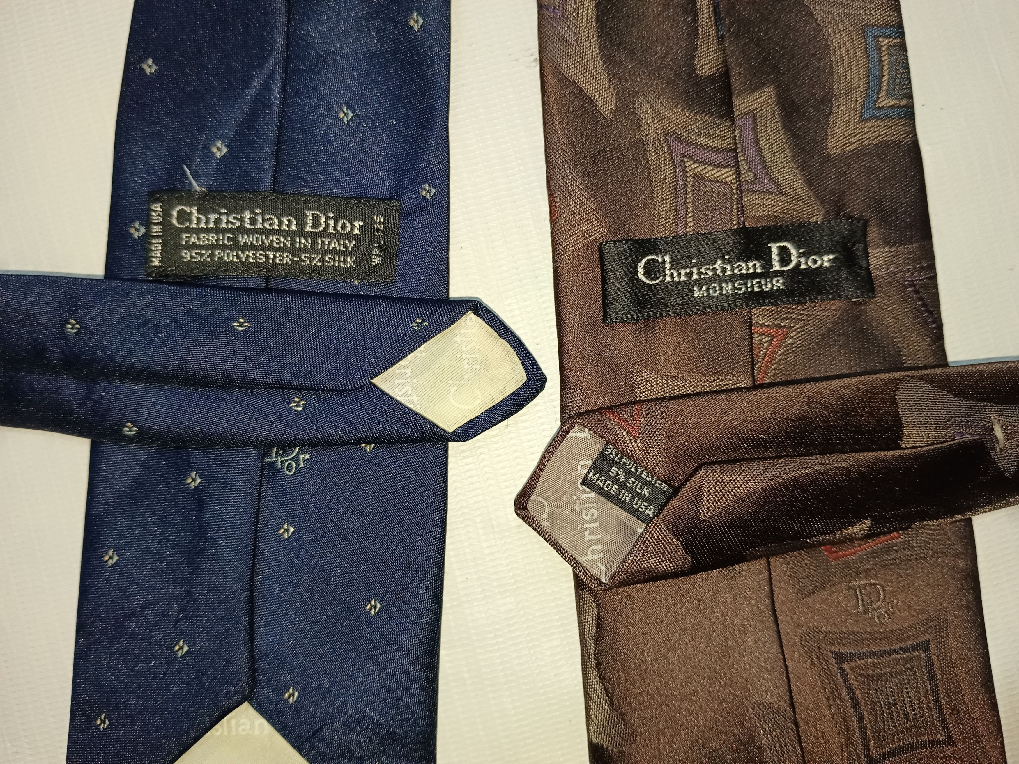 Christian Dior Monsieur × Dior Vintage 80s Christian Dior Necktie Size ONE SIZE - 2 Thumbnail