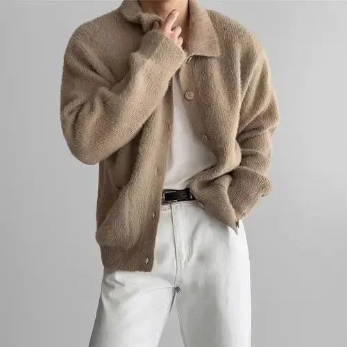 Aran Isles Knitwear Vintage Khaki Button Casual Knit Cardigan Sweater Jacket Size US M / EU 48-50 / 2 - 3 Thumbnail